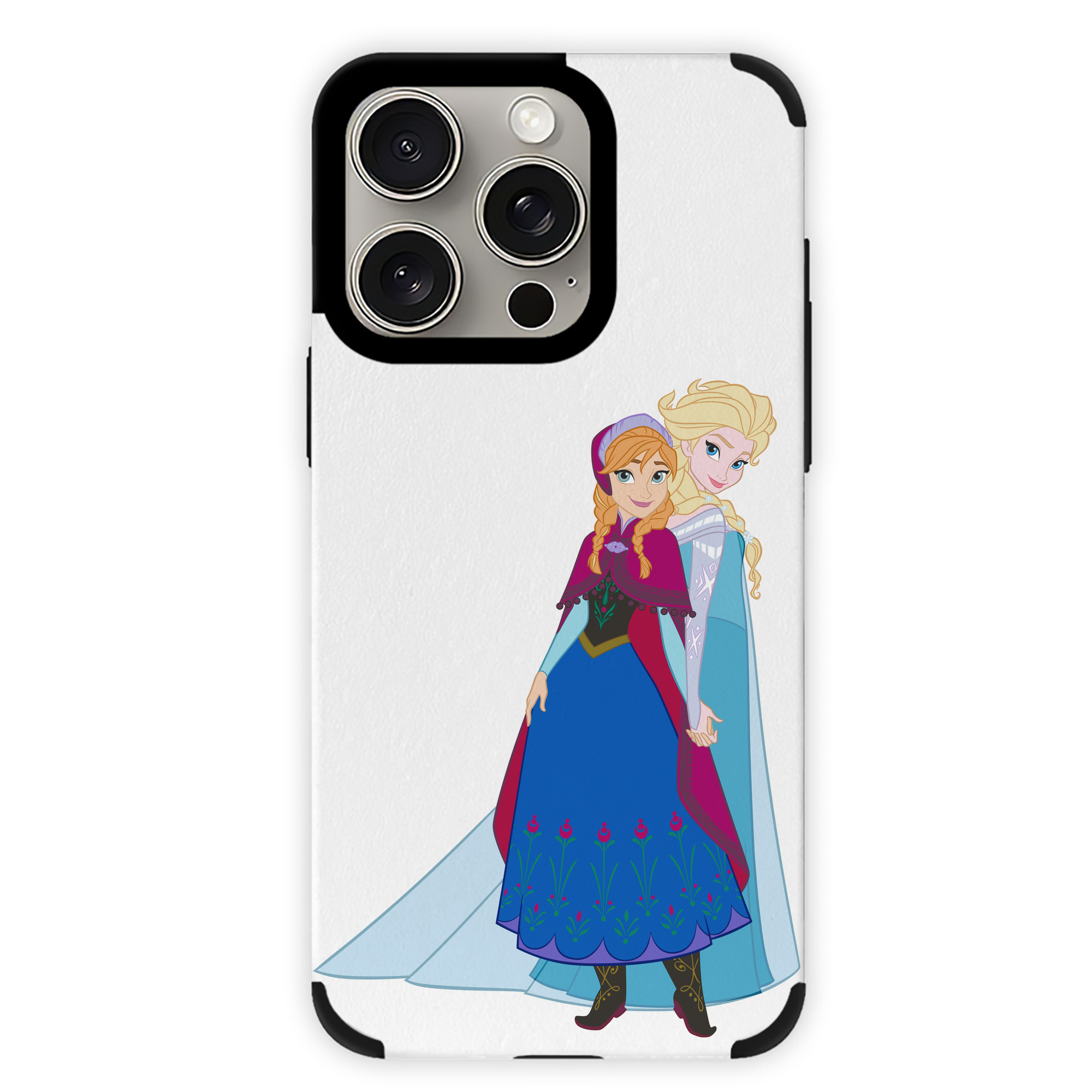 （画像用） アナと雪の女王 アンナ エルサ Frozen Anna Elsa 【iPhone15ProMax対応】 PUレザー スマホケース 耐衝撃＆黄変防止