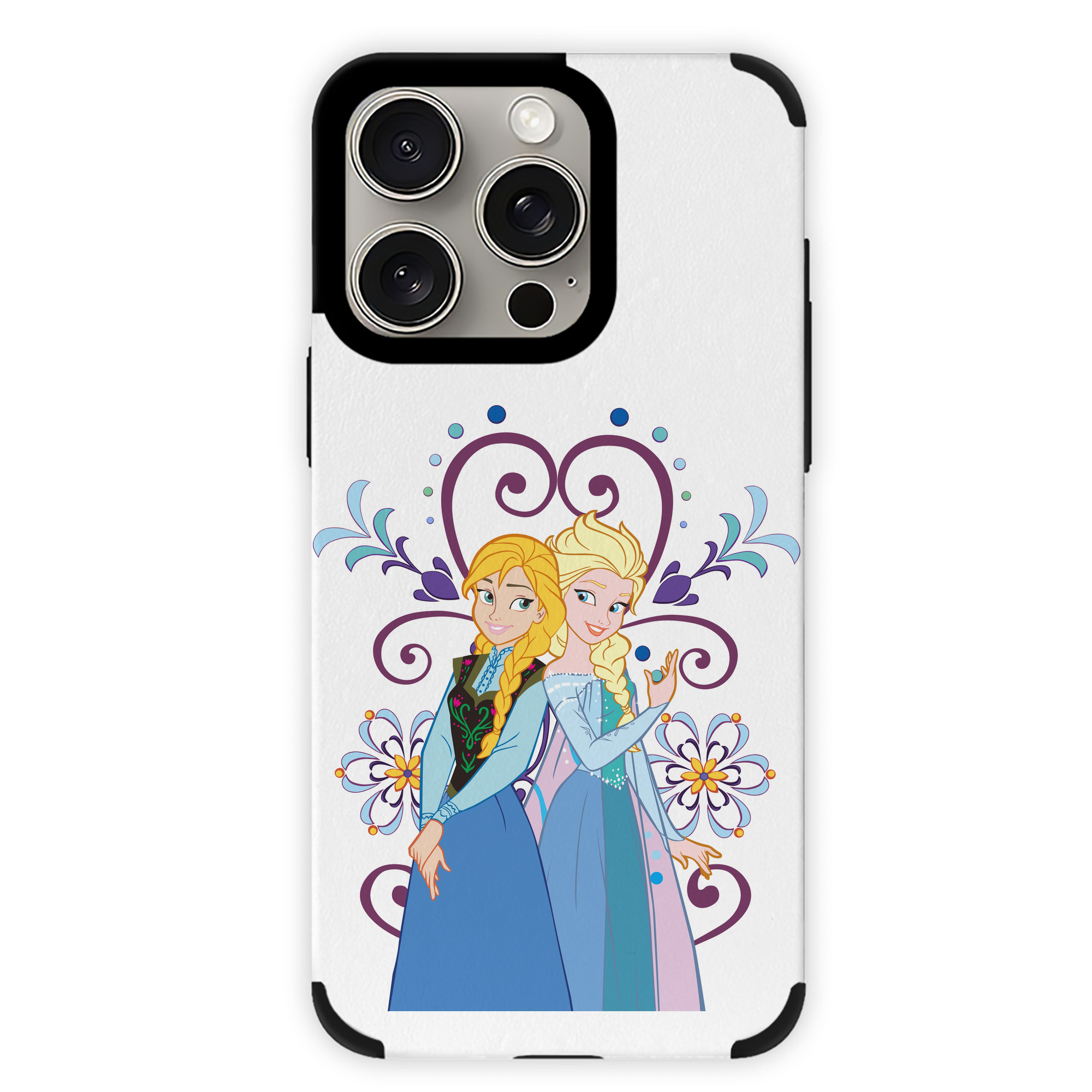 （画像用） アナと雪の女王 アンナ エルサ Frozen Anna Elsa 【iPhone15ProMax対応】 PUレザー スマホケース 耐衝撃＆黄変防止