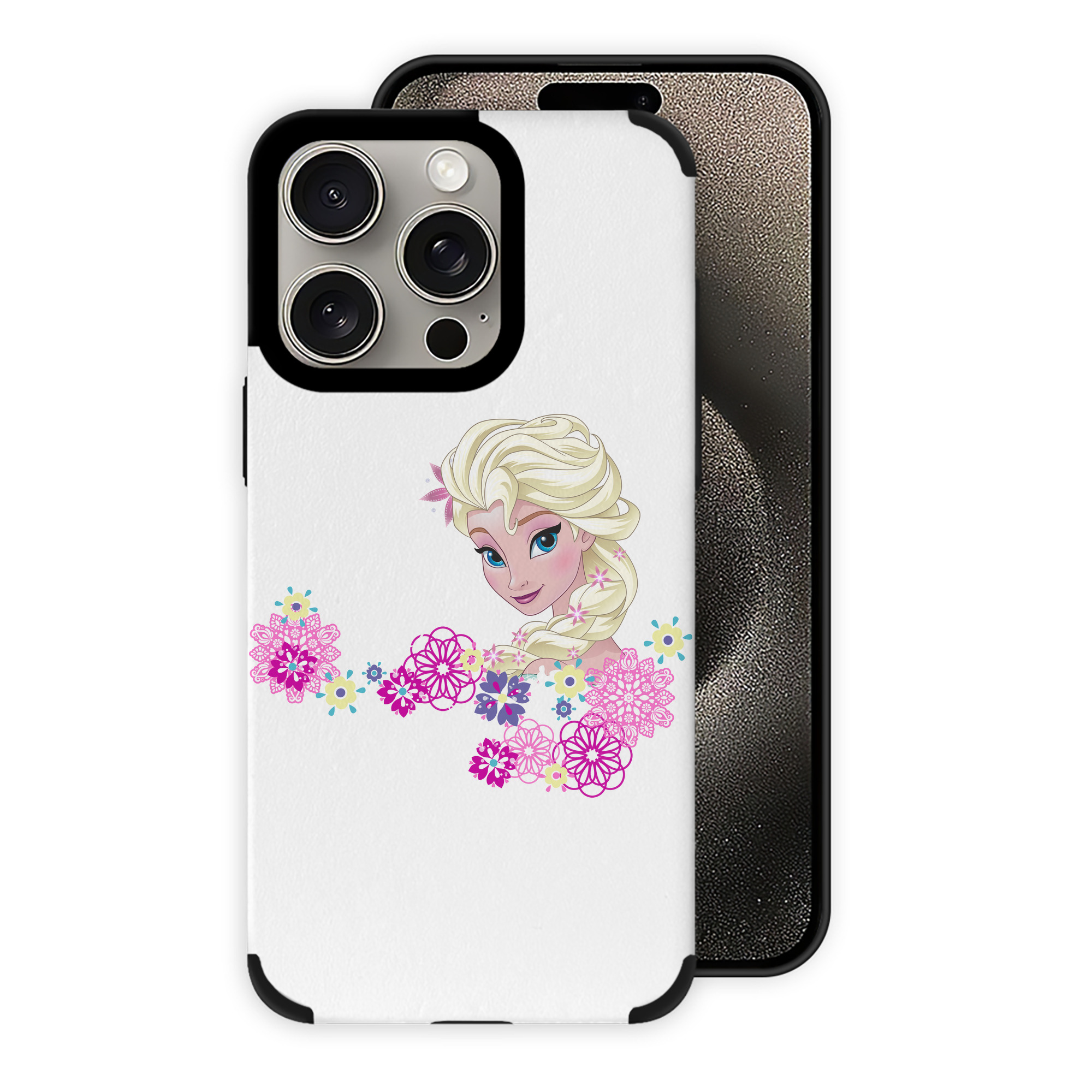 （画像用） アナと雪の女王 アンナ エルサ Frozen Anna Elsa 【iPhone15ProMax対応】 PUレザー スマホケース 耐衝撃＆黄変防止