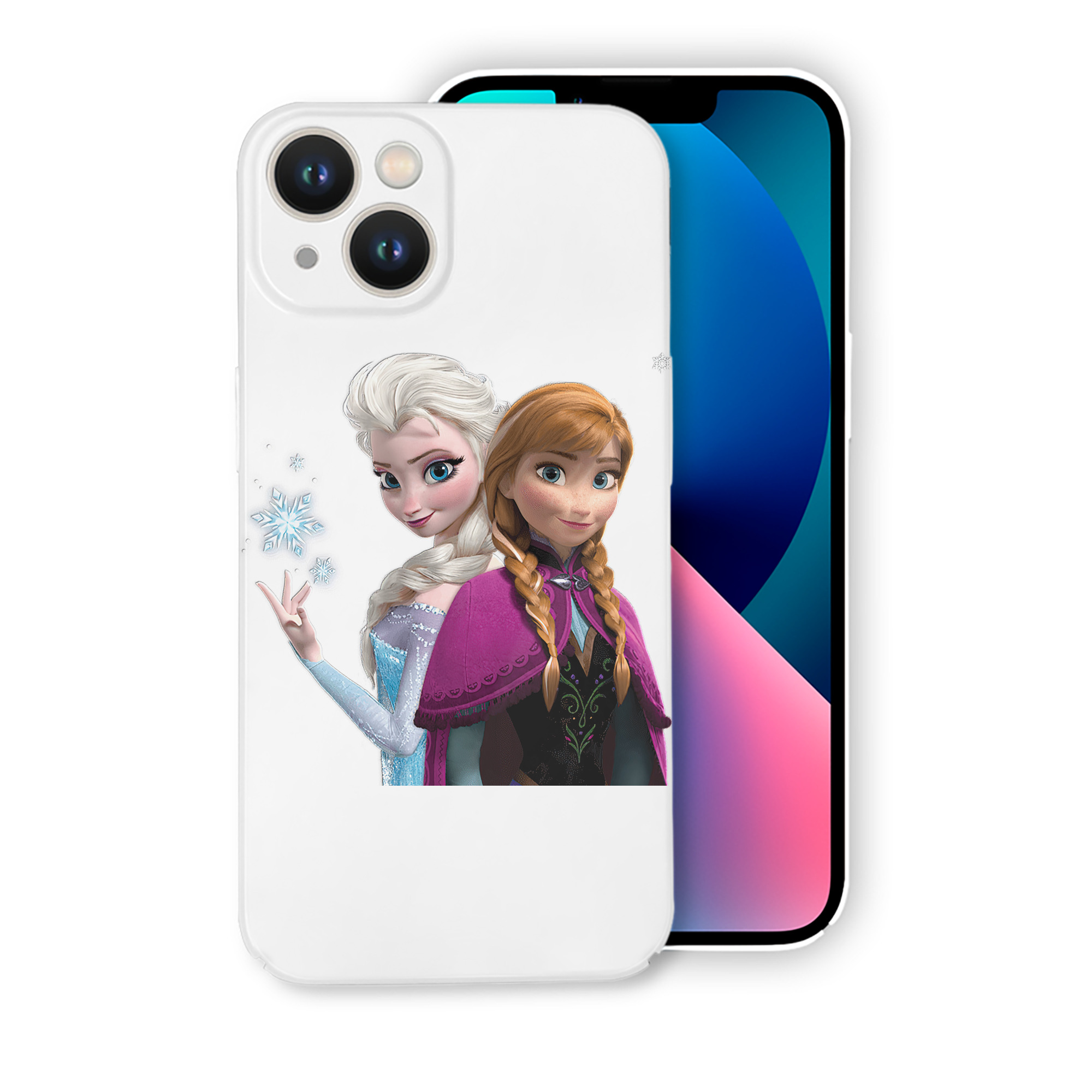 （画像用） アナと雪の女王 アンナ エルサ Frozen Anna Elsa 【iPhone 14シリーズ対応】ハードケース