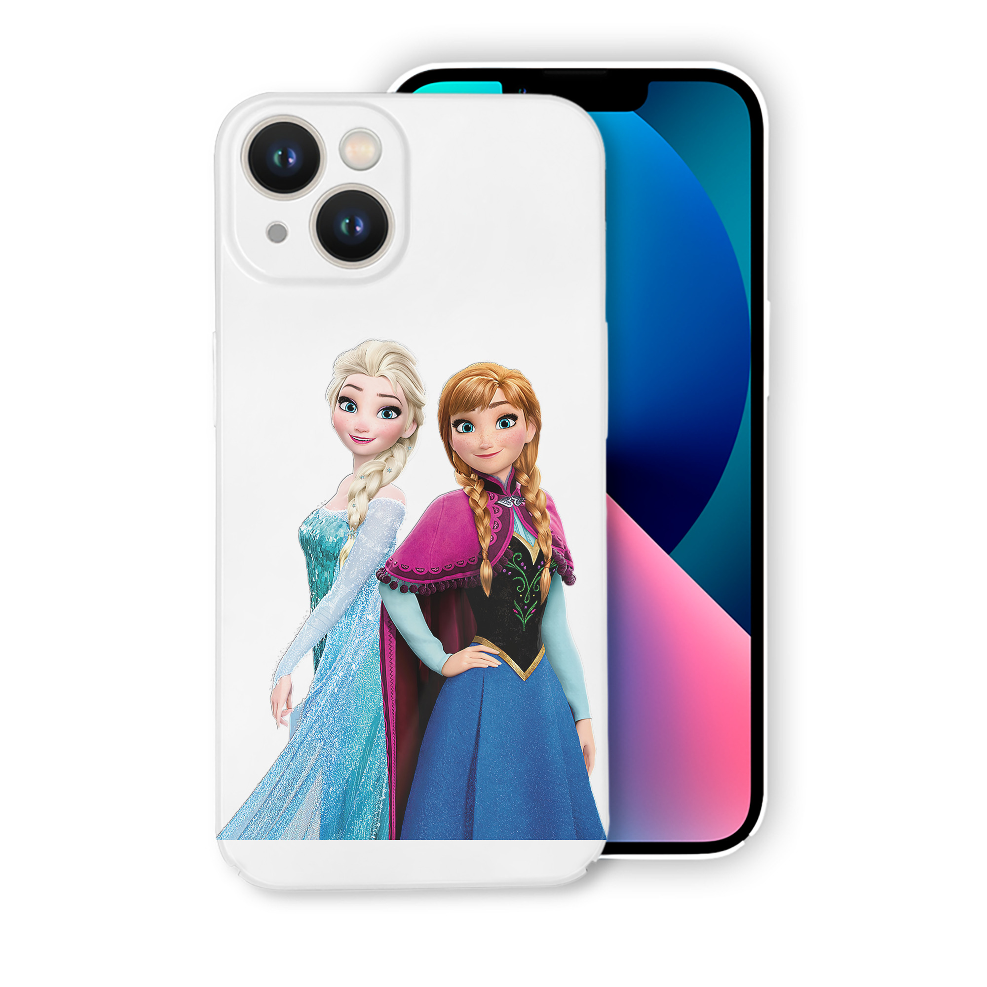 （画像用） アナと雪の女王 アンナ エルサ Frozen Anna Elsa 【iPhone 14シリーズ対応】ハードケース