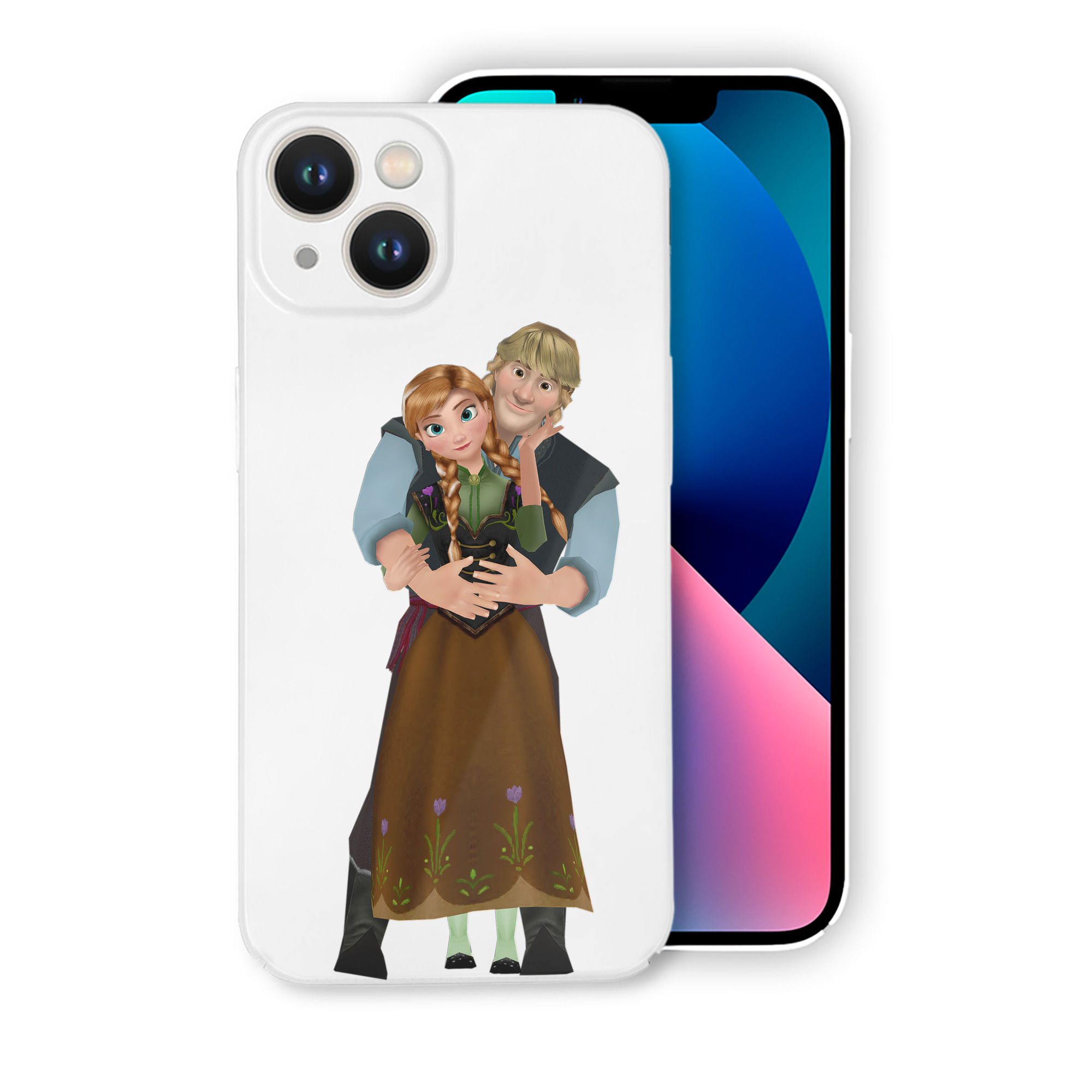 （画像用） アナと雪の女王 アンナ エルサ Frozen Anna Elsa 【iPhone 14シリーズ対応】ハードケース