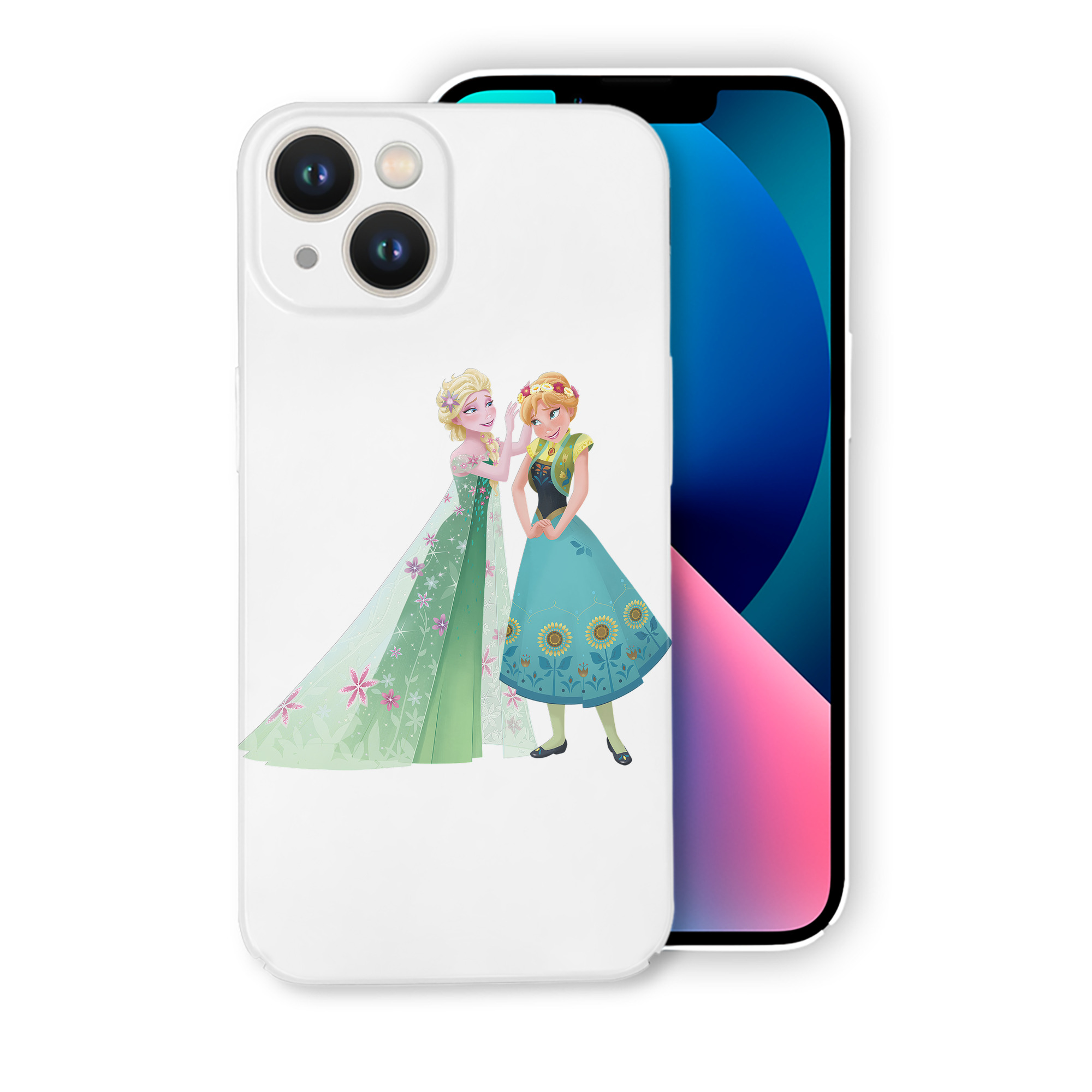（画像用） アナと雪の女王 アンナ エルサ Frozen Anna Elsa 【iPhone 14シリーズ対応】ハードケース