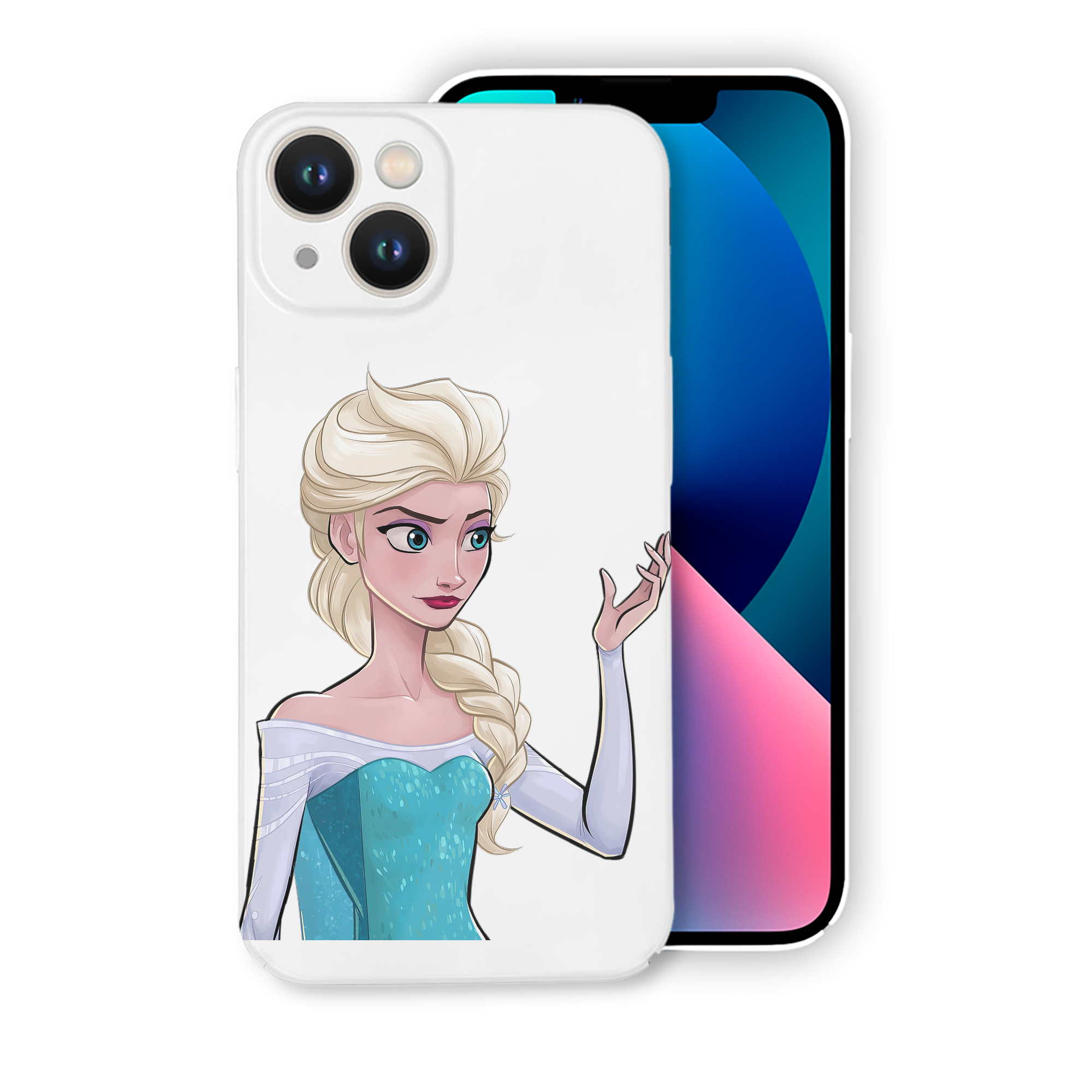 （画像用） アナと雪の女王 アンナ エルサ Frozen Anna Elsa 【iPhone 14シリーズ対応】ハードケース