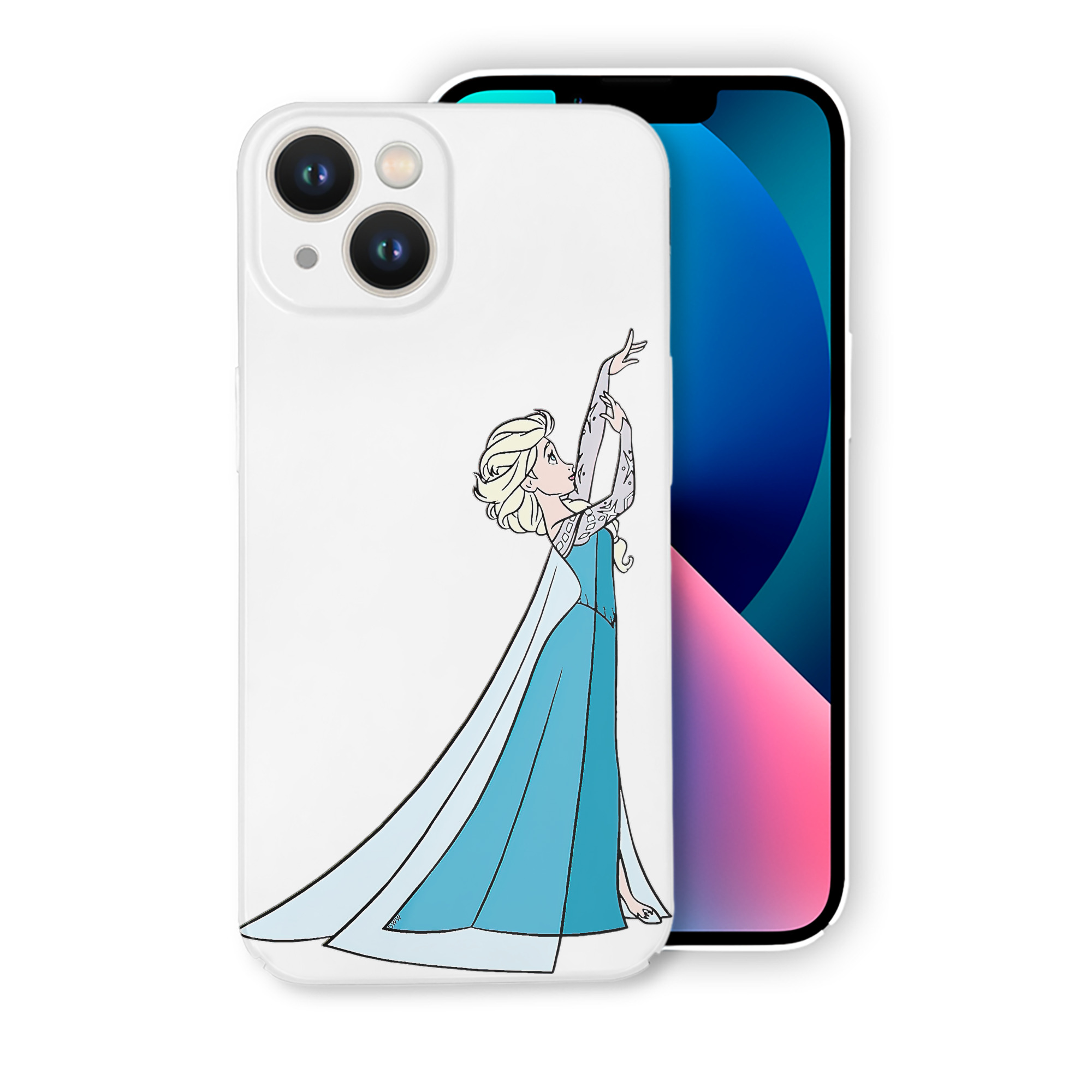 （画像用） アナと雪の女王 アンナ エルサ Frozen Anna Elsa 【iPhone 14シリーズ対応】ハードケース