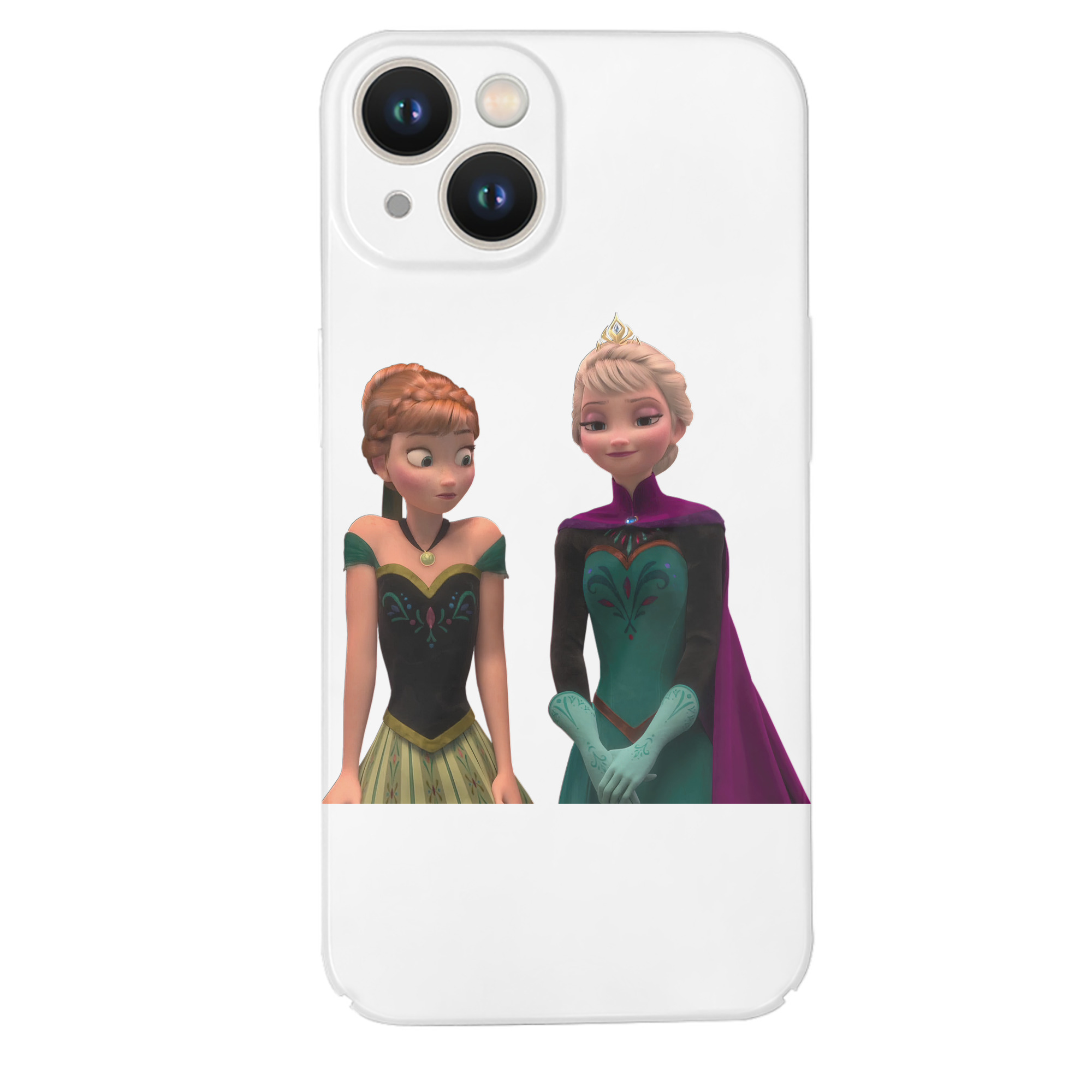 （画像用） アナと雪の女王 アンナ エルサ Frozen Anna Elsa 【iPhone 14シリーズ対応】ハードケース