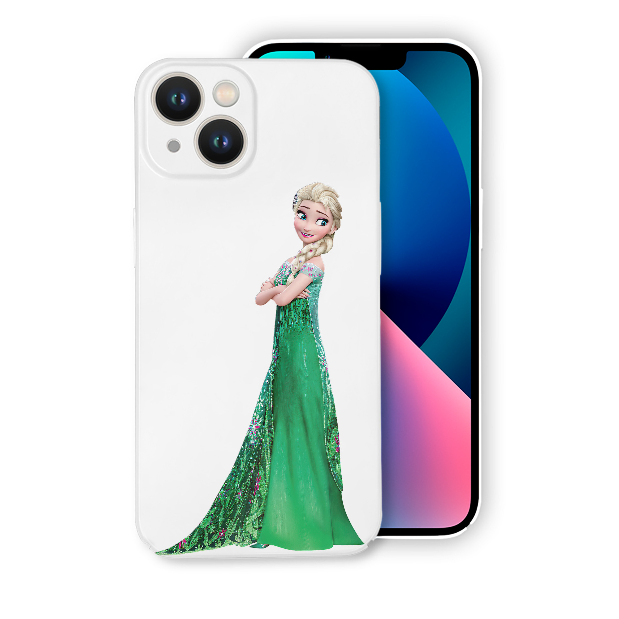（画像用） アナと雪の女王 アンナ エルサ Frozen Anna Elsa 【iPhone 14シリーズ対応】ハードケース