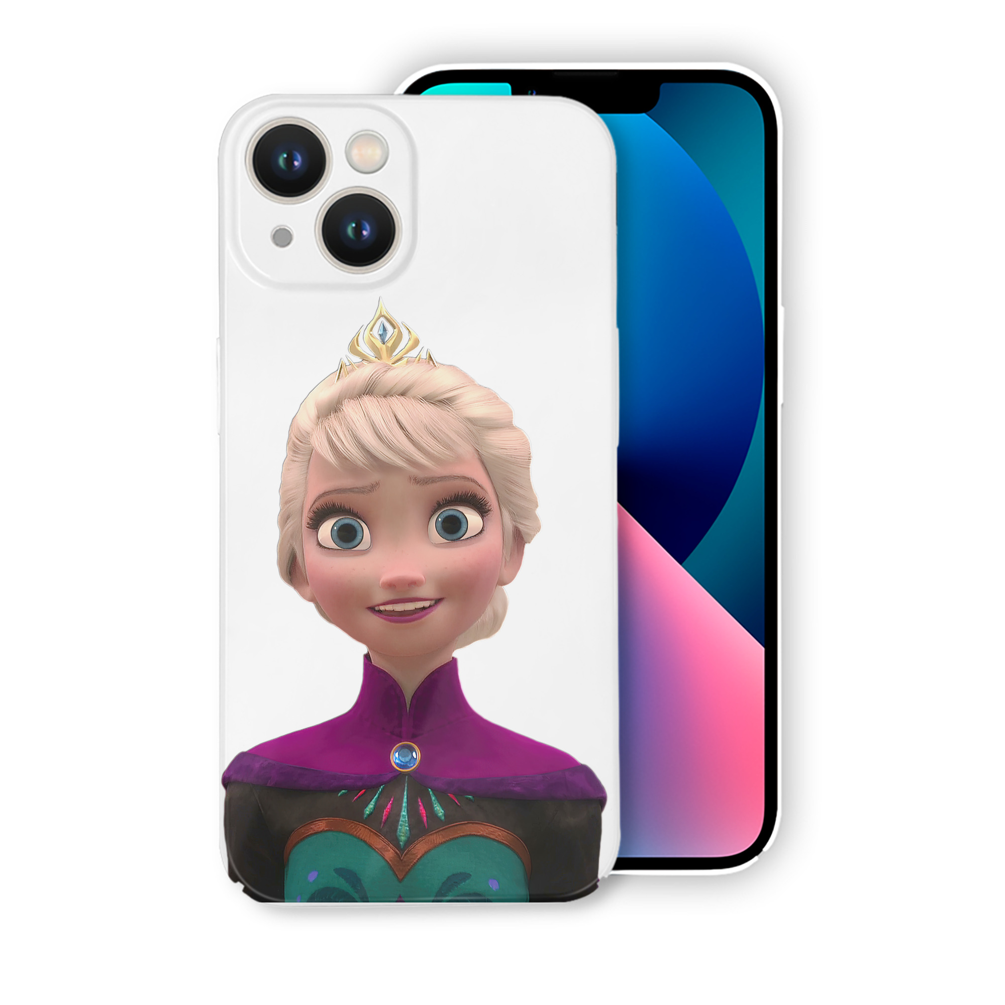 （画像用） アナと雪の女王 アンナ エルサ Frozen Anna Elsa 【iPhone 14シリーズ対応】ハードケース