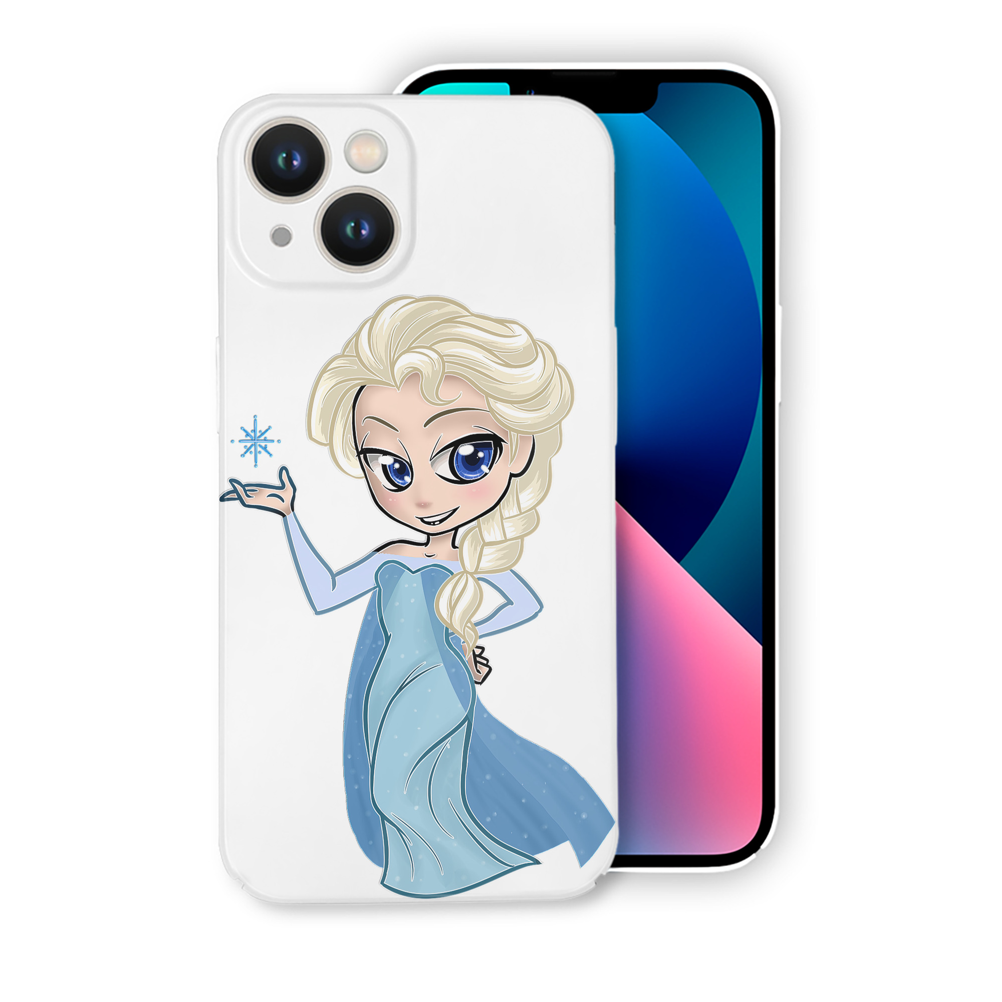 （画像用） アナと雪の女王 アンナ エルサ Frozen Anna Elsa 【iPhone 14シリーズ対応】ハードケース