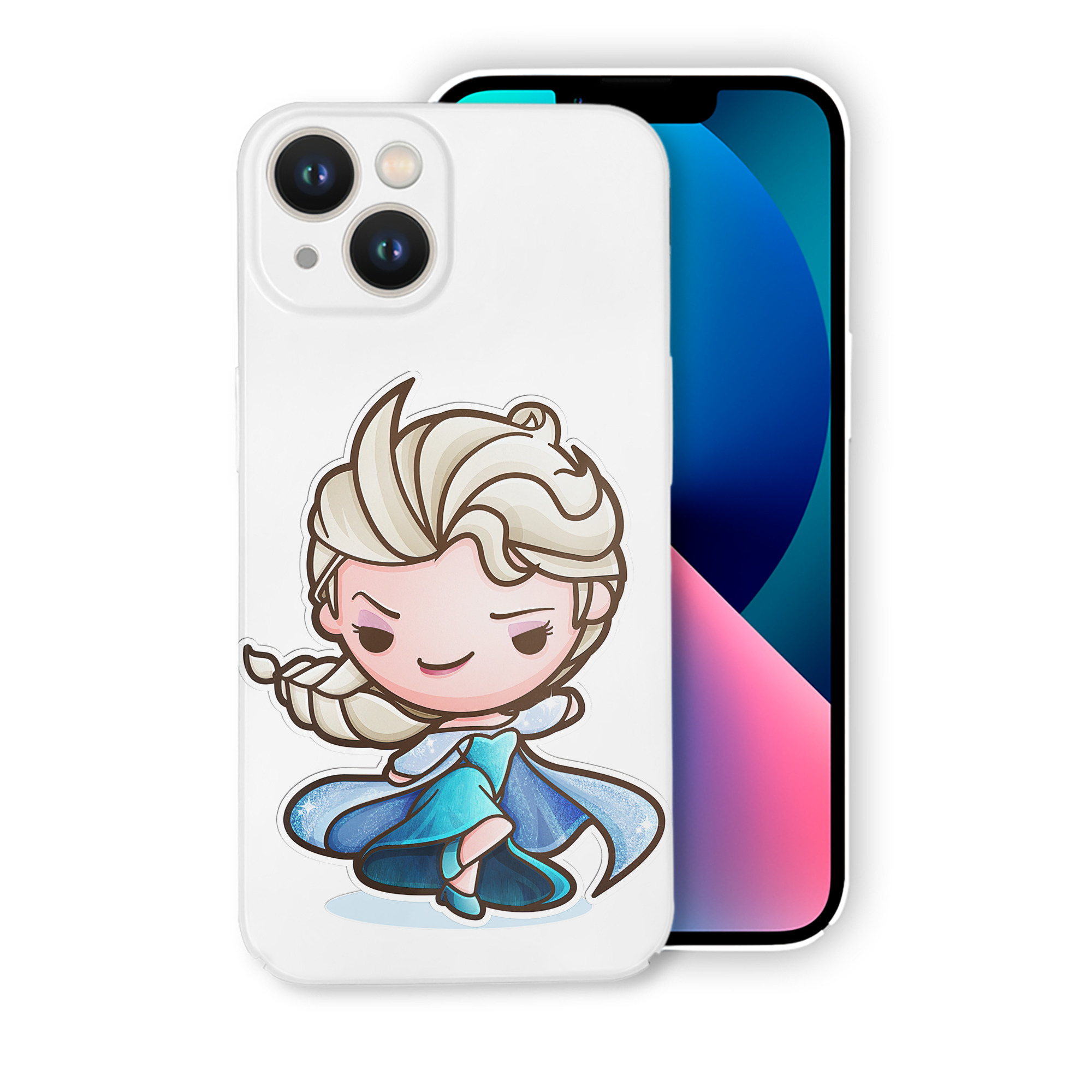 （画像用） アナと雪の女王 アンナ エルサ Frozen Anna Elsa 【iPhone 14シリーズ対応】ハードケース
