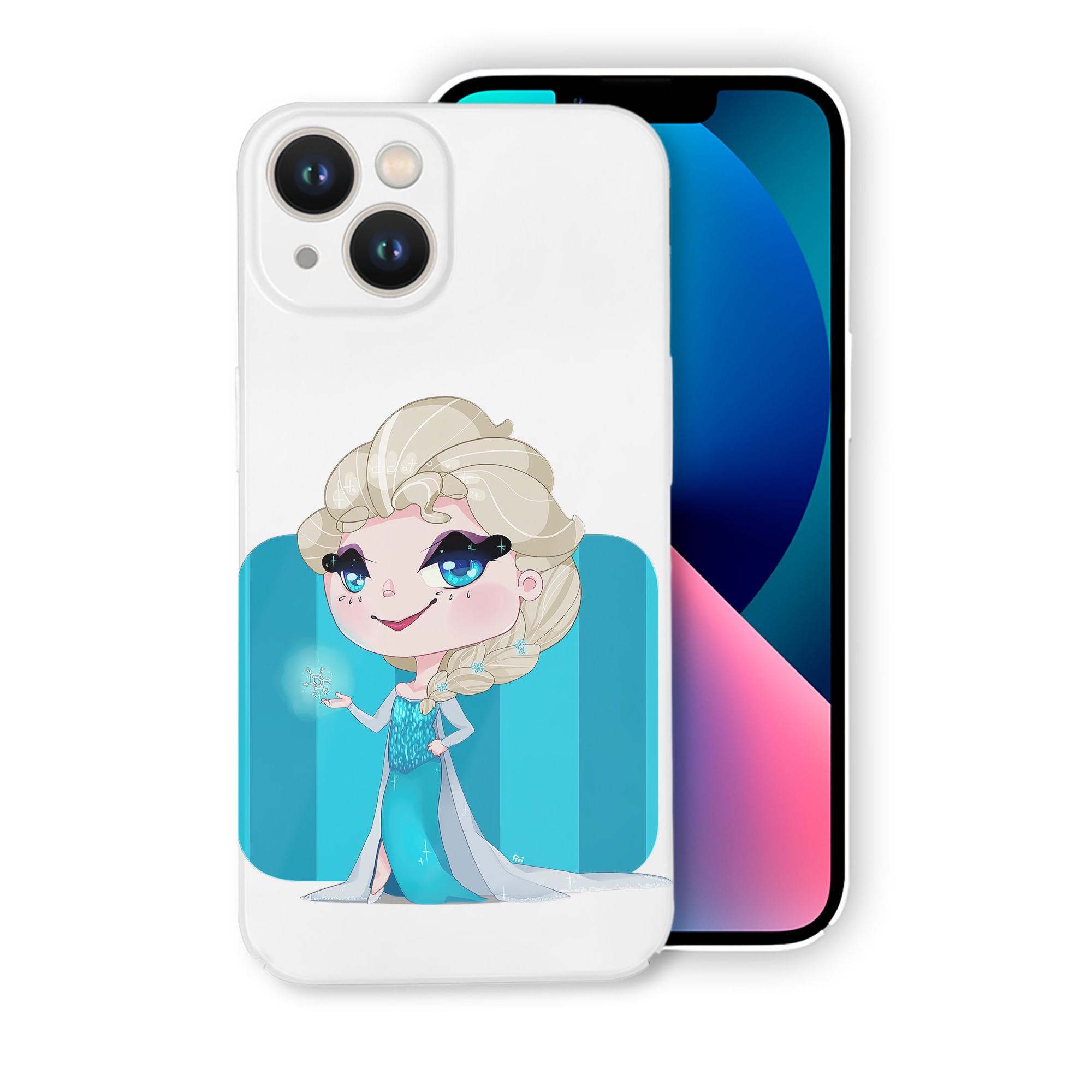 （画像用） アナと雪の女王 アンナ エルサ Frozen Anna Elsa 【iPhone 14シリーズ対応】ハードケース
