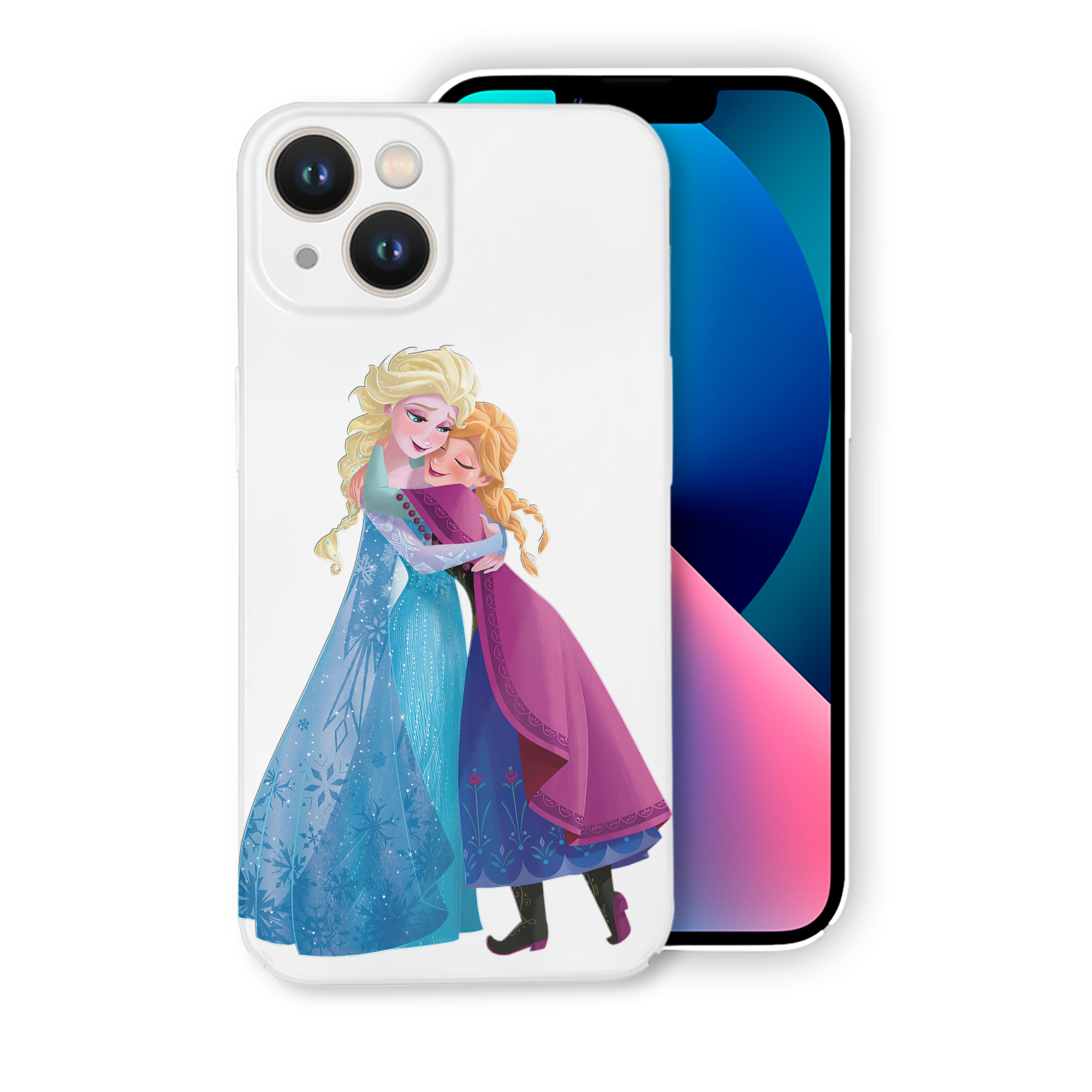 （画像用） アナと雪の女王 アンナ エルサ Frozen Anna Elsa 【iPhone 14シリーズ対応】ハードケース