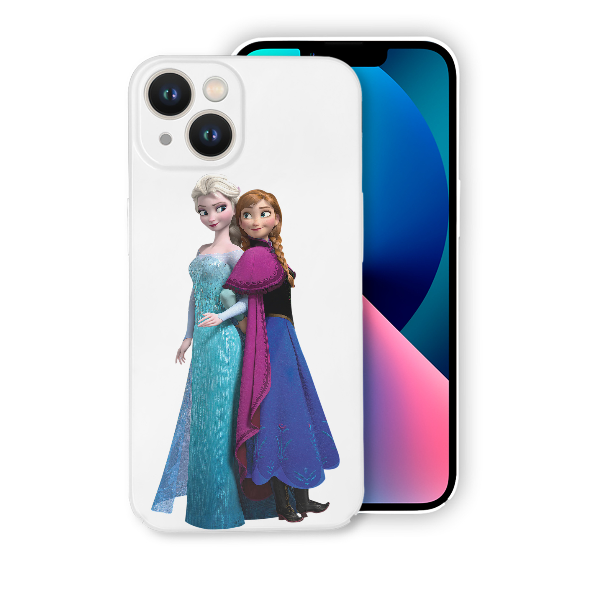 （画像用） アナと雪の女王 アンナ エルサ Frozen Anna Elsa 【iPhone 14シリーズ対応】ハードケース