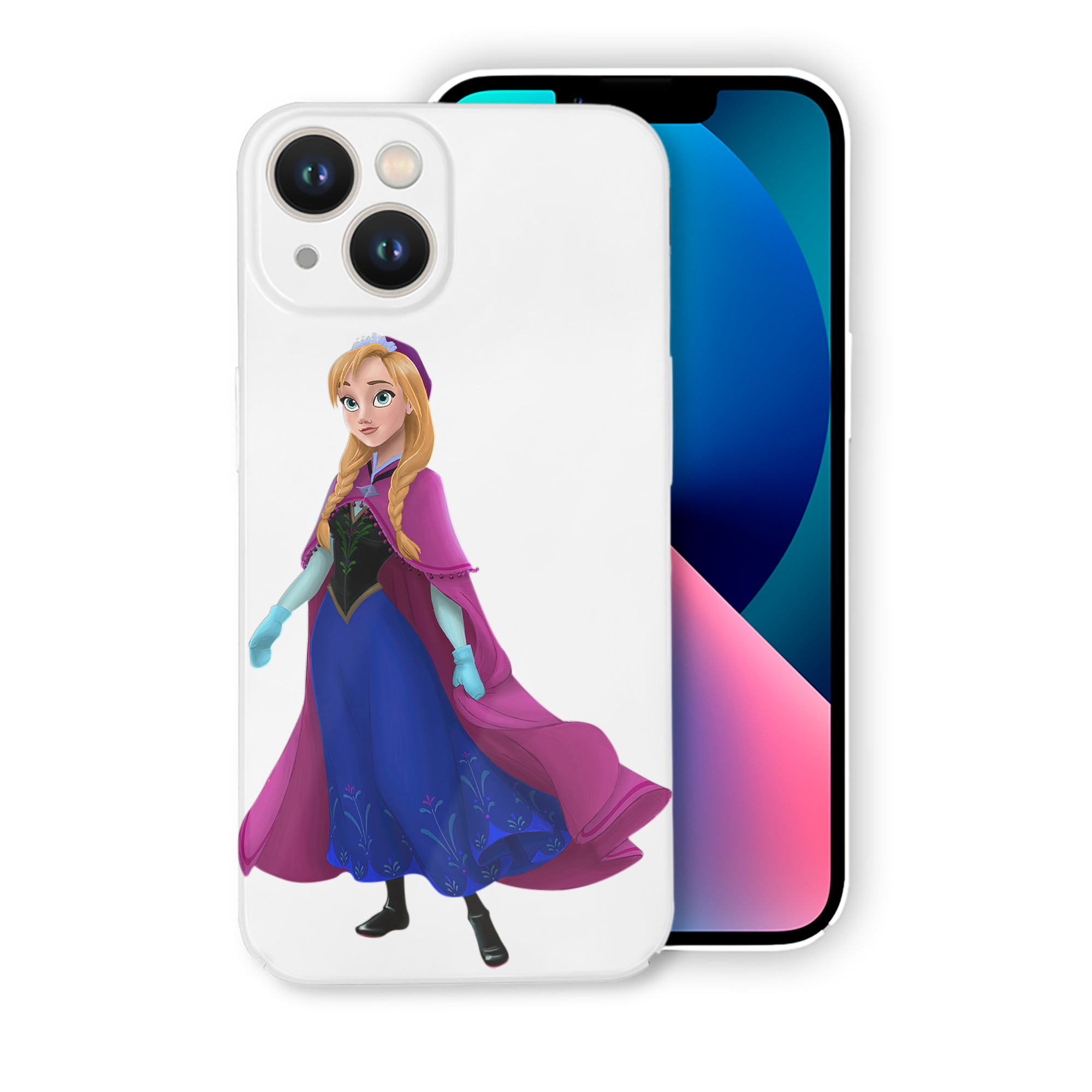 （画像用） アナと雪の女王 アンナ エルサ Frozen Anna Elsa 【iPhone 14シリーズ対応】ハードケース