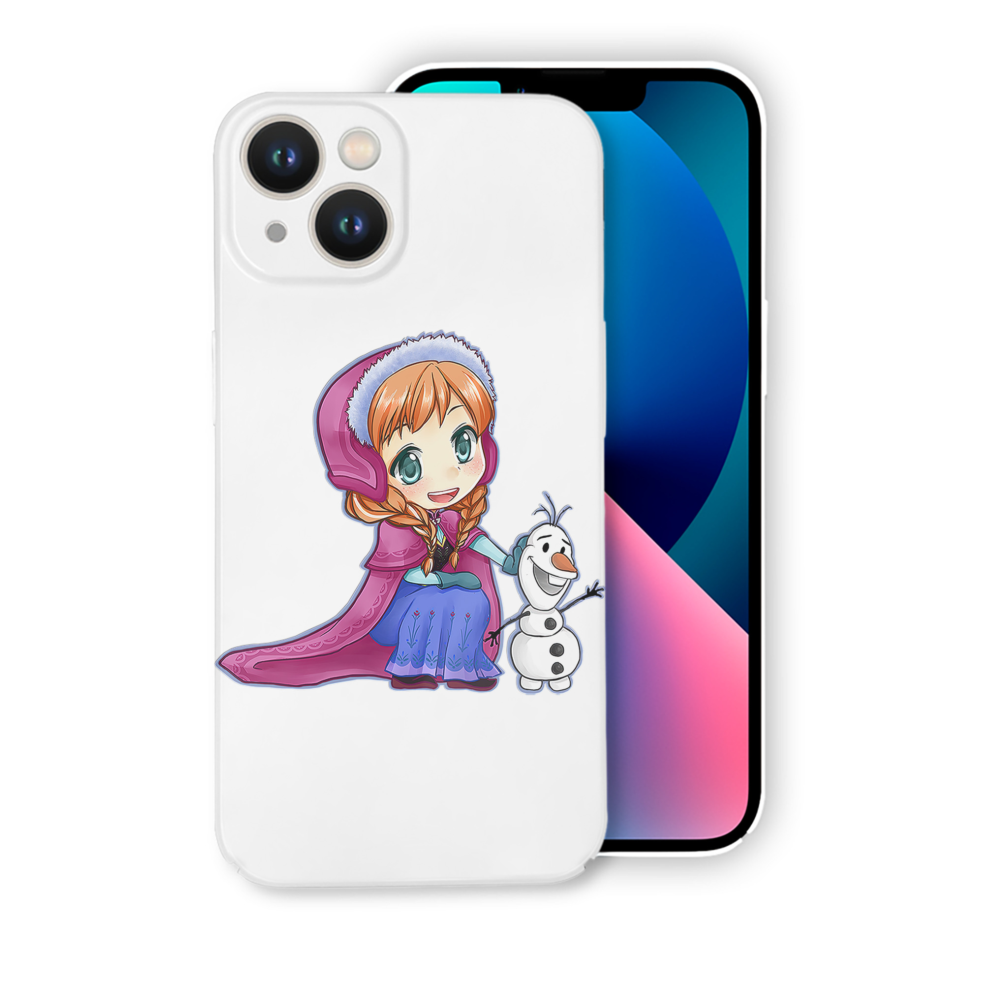 （画像用） アナと雪の女王 アンナ エルサ Frozen Anna Elsa 【iPhone 14シリーズ対応】ハードケース
