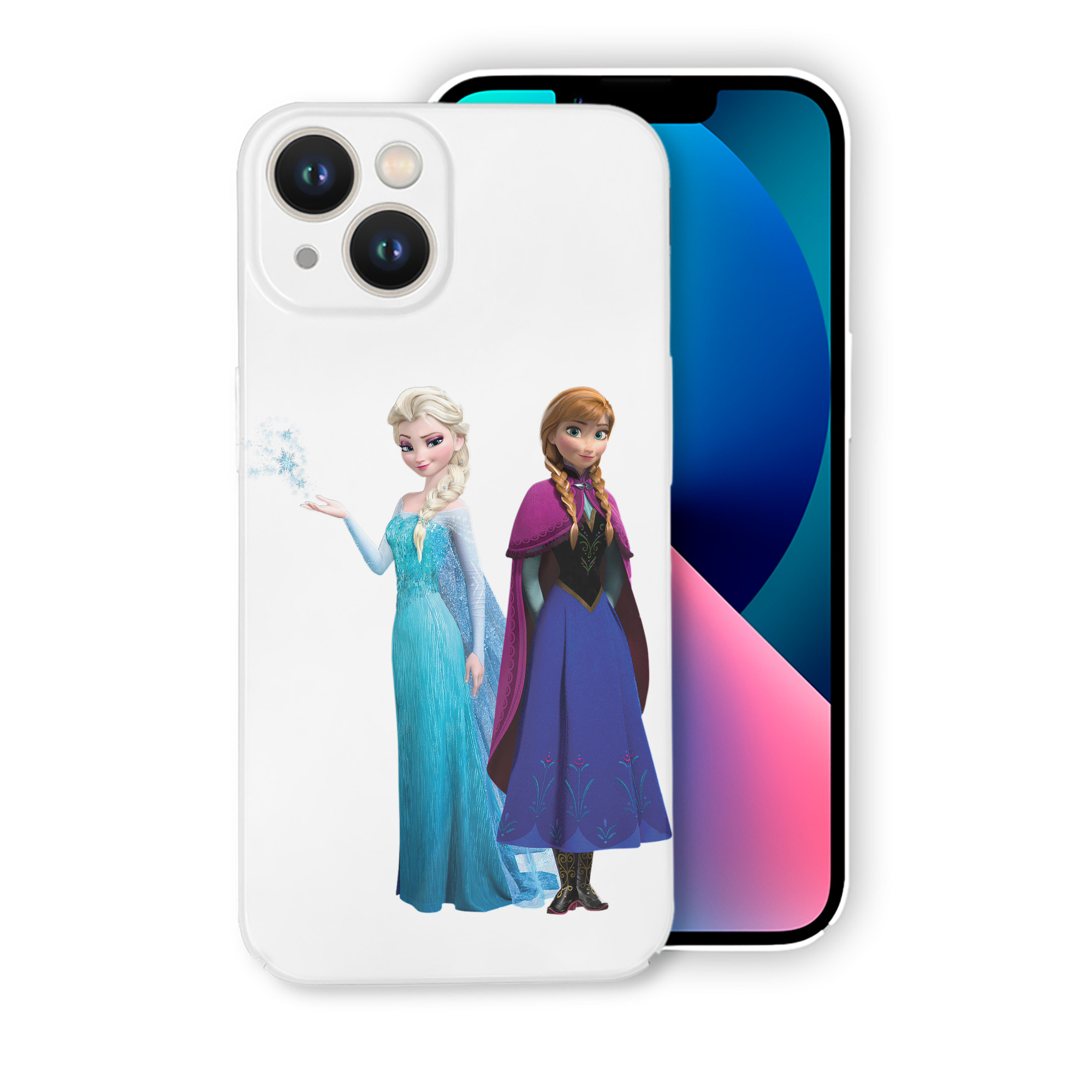 （画像用） アナと雪の女王 アンナ エルサ Frozen Anna Elsa 【iPhone 14シリーズ対応】ハードケース