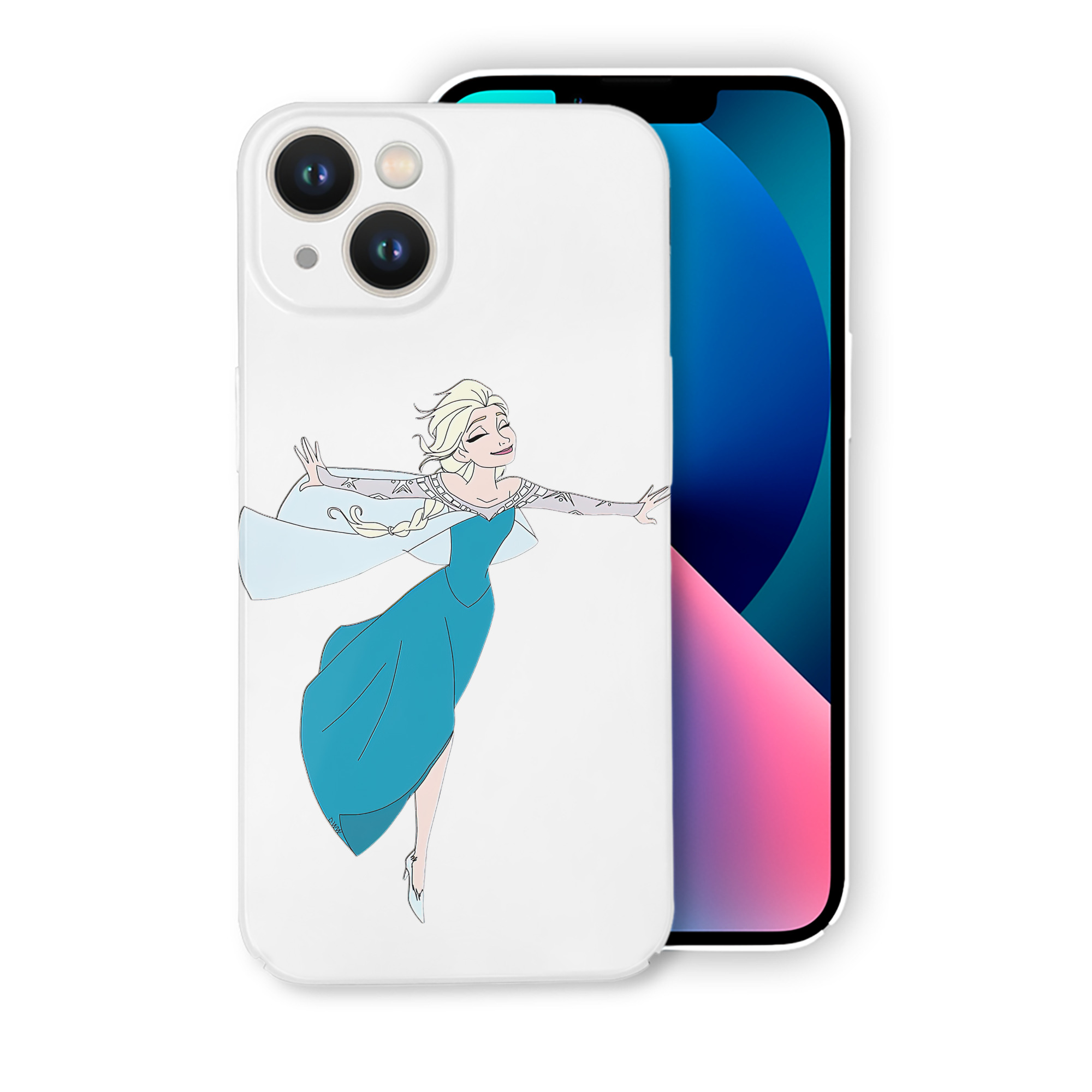 （画像用） アナと雪の女王 アンナ エルサ Frozen Anna Elsa 【iPhone 14シリーズ対応】ハードケース