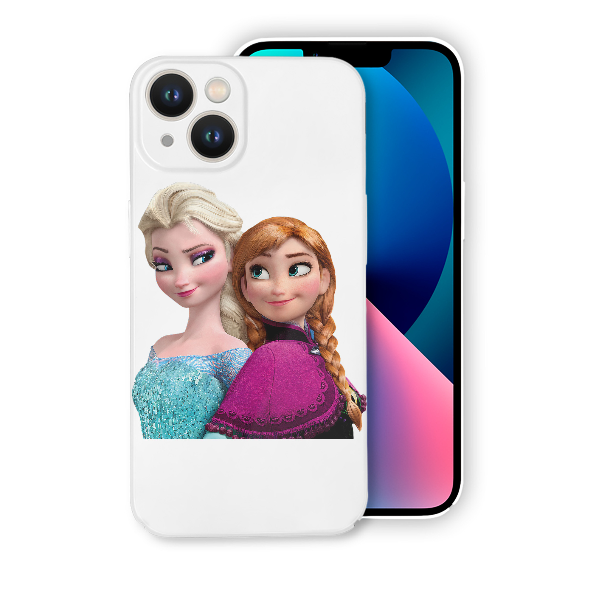 （画像用） アナと雪の女王 アンナ エルサ Frozen Anna Elsa 【iPhone 14シリーズ対応】ハードケース