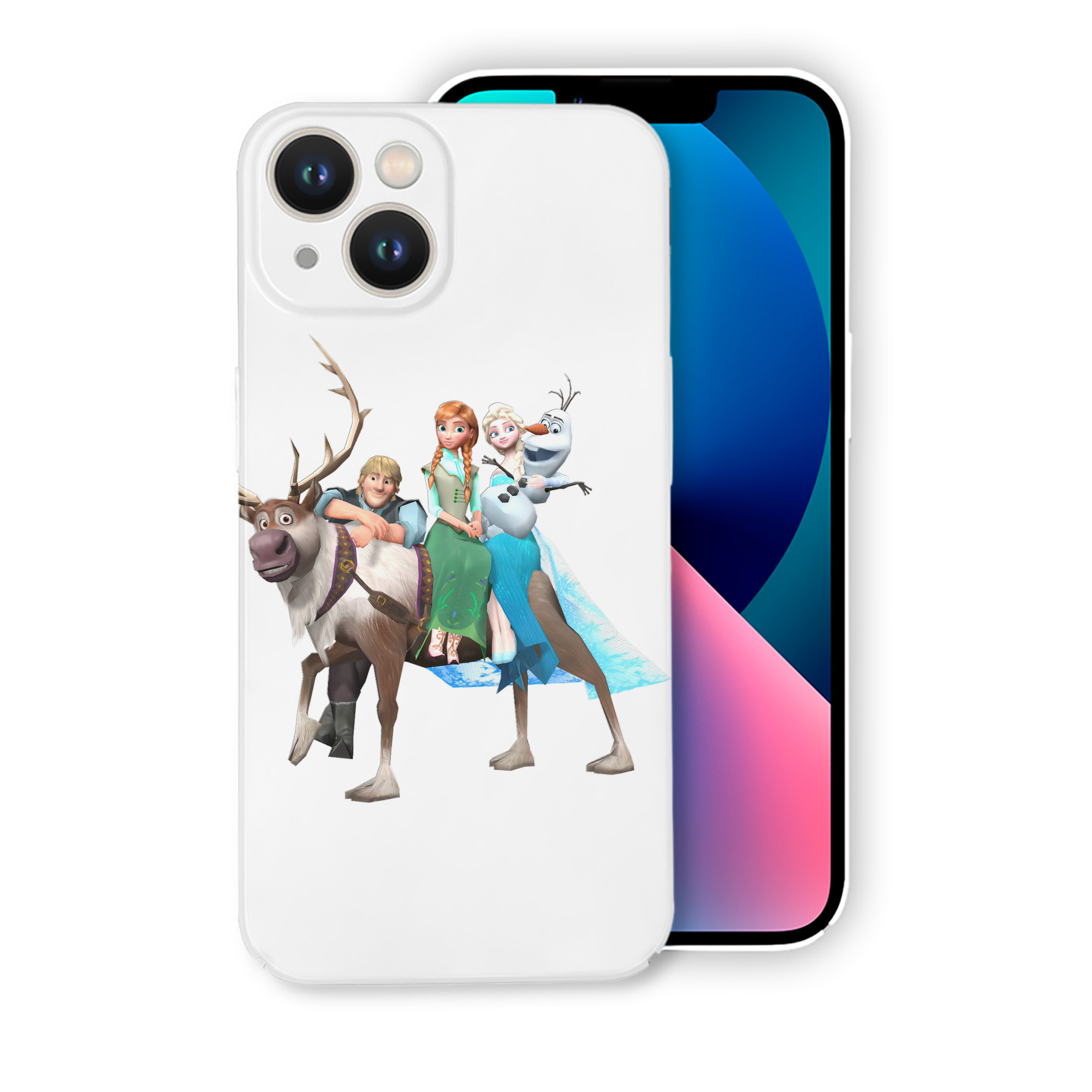（画像用） アナと雪の女王 アンナ エルサ Frozen Anna Elsa 【iPhone 14シリーズ対応】ハードケース