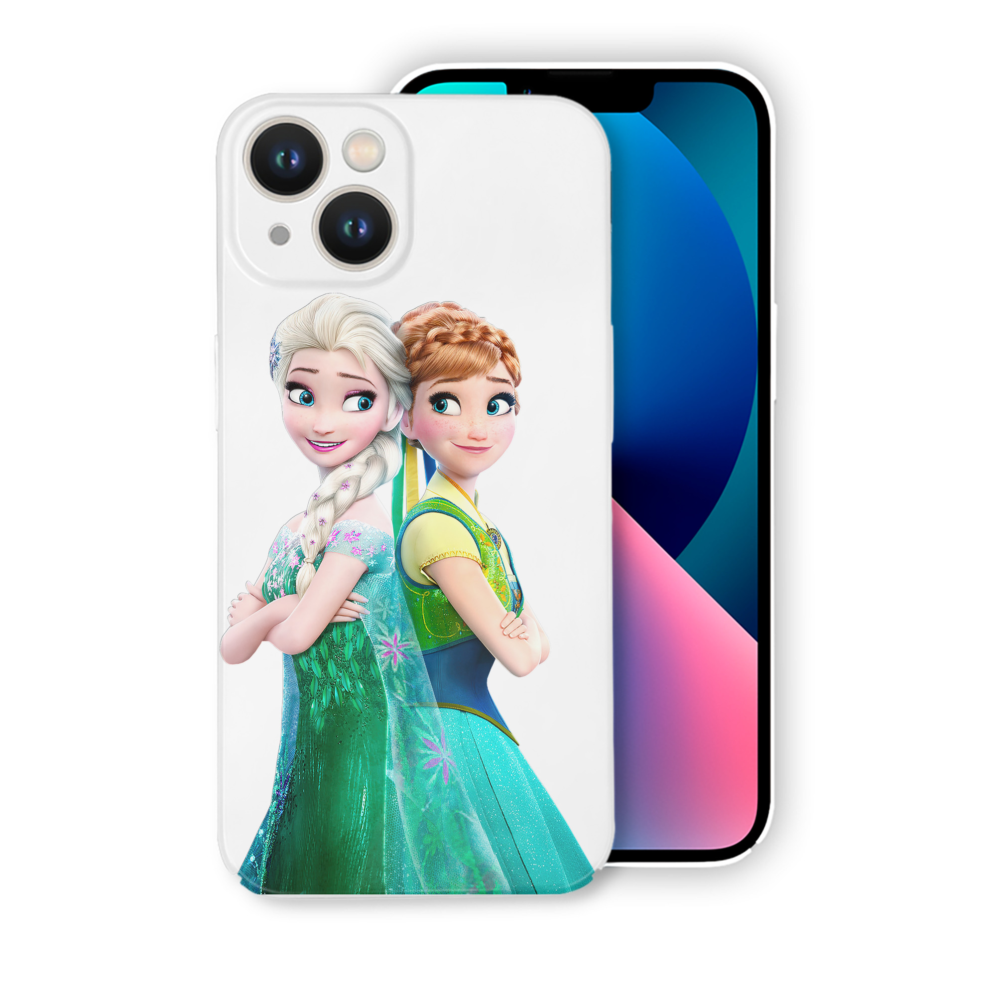（画像用） アナと雪の女王 アンナ エルサ Frozen Anna Elsa 【iPhone 14シリーズ対応】ハードケース