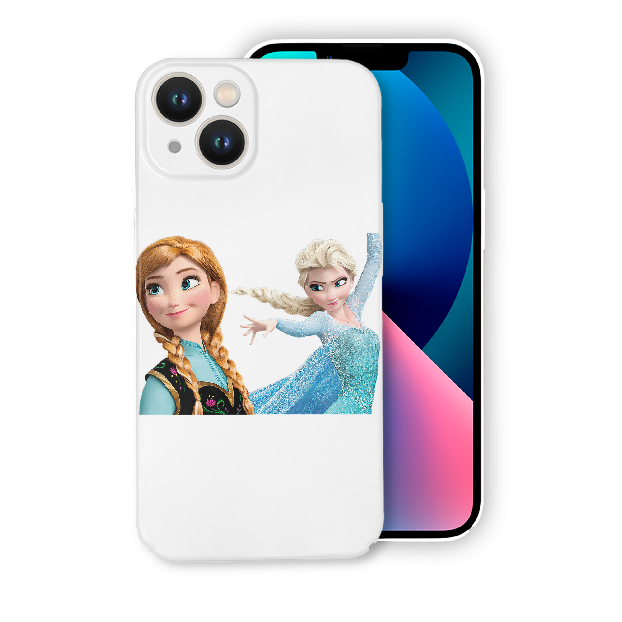 （画像用） アナと雪の女王 アンナ エルサ Frozen Anna Elsa 【iPhone 14シリーズ対応】ハードケース