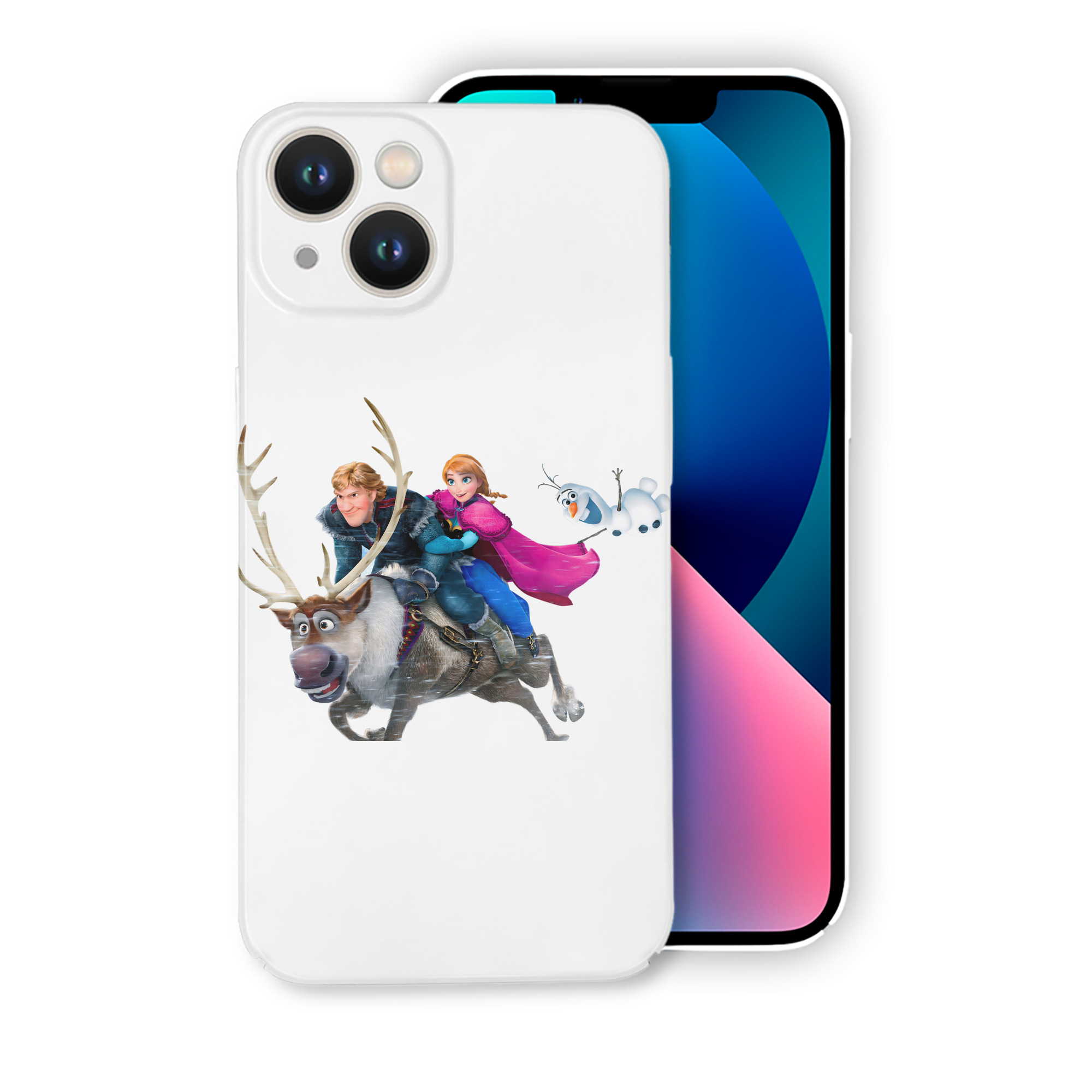 （画像用） アナと雪の女王 アンナ エルサ Frozen Anna Elsa 【iPhone 14シリーズ対応】ハードケース