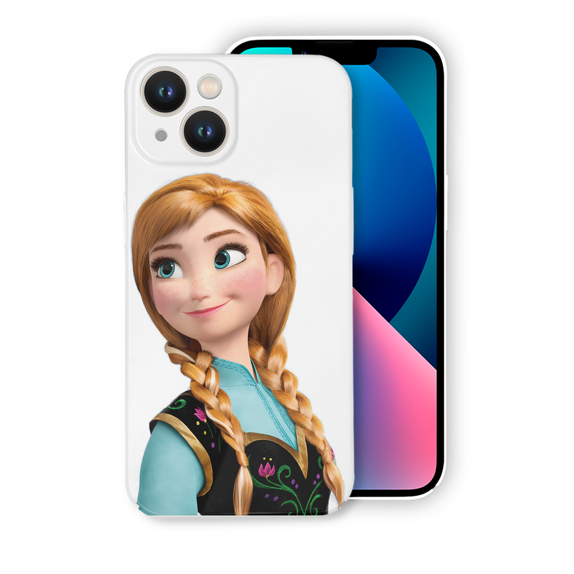 （画像用） アナと雪の女王 アンナ エルサ Frozen Anna Elsa 【iPhone 14シリーズ対応】ハードケース