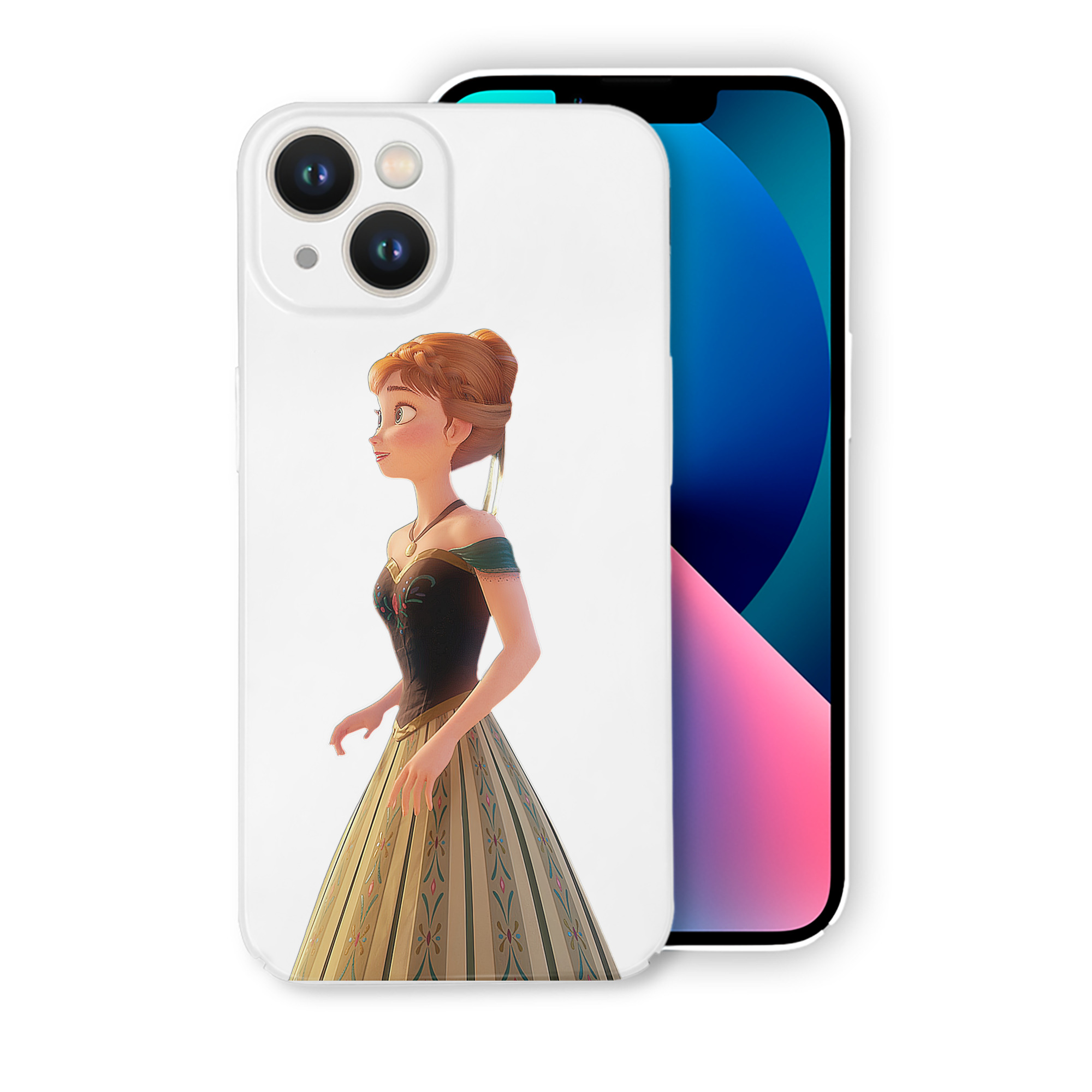 （画像用） アナと雪の女王 アンナ エルサ Frozen Anna Elsa 【iPhone 14シリーズ対応】ハードケース