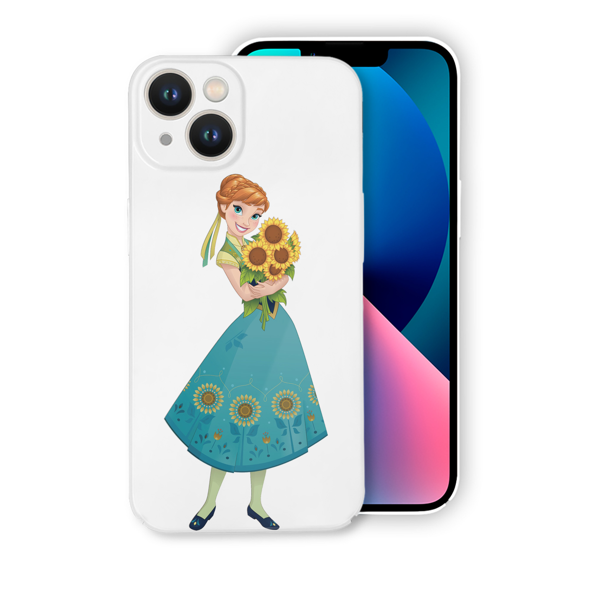 （画像用） アナと雪の女王 アンナ エルサ Frozen Anna Elsa 【iPhone 14シリーズ対応】ハードケース
