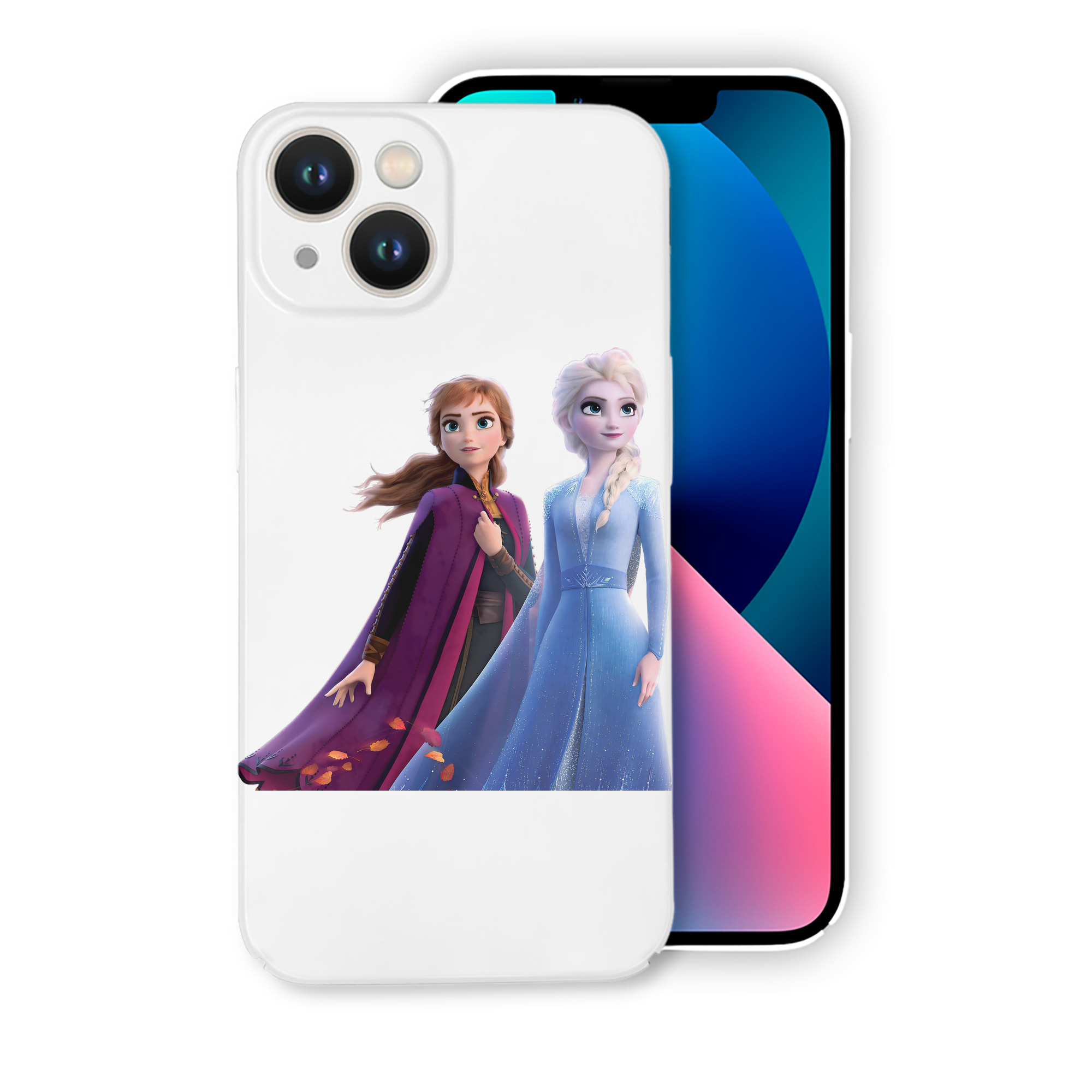 （画像用） アナと雪の女王 アンナ エルサ Frozen Anna Elsa 【iPhone 14シリーズ対応】ハードケース