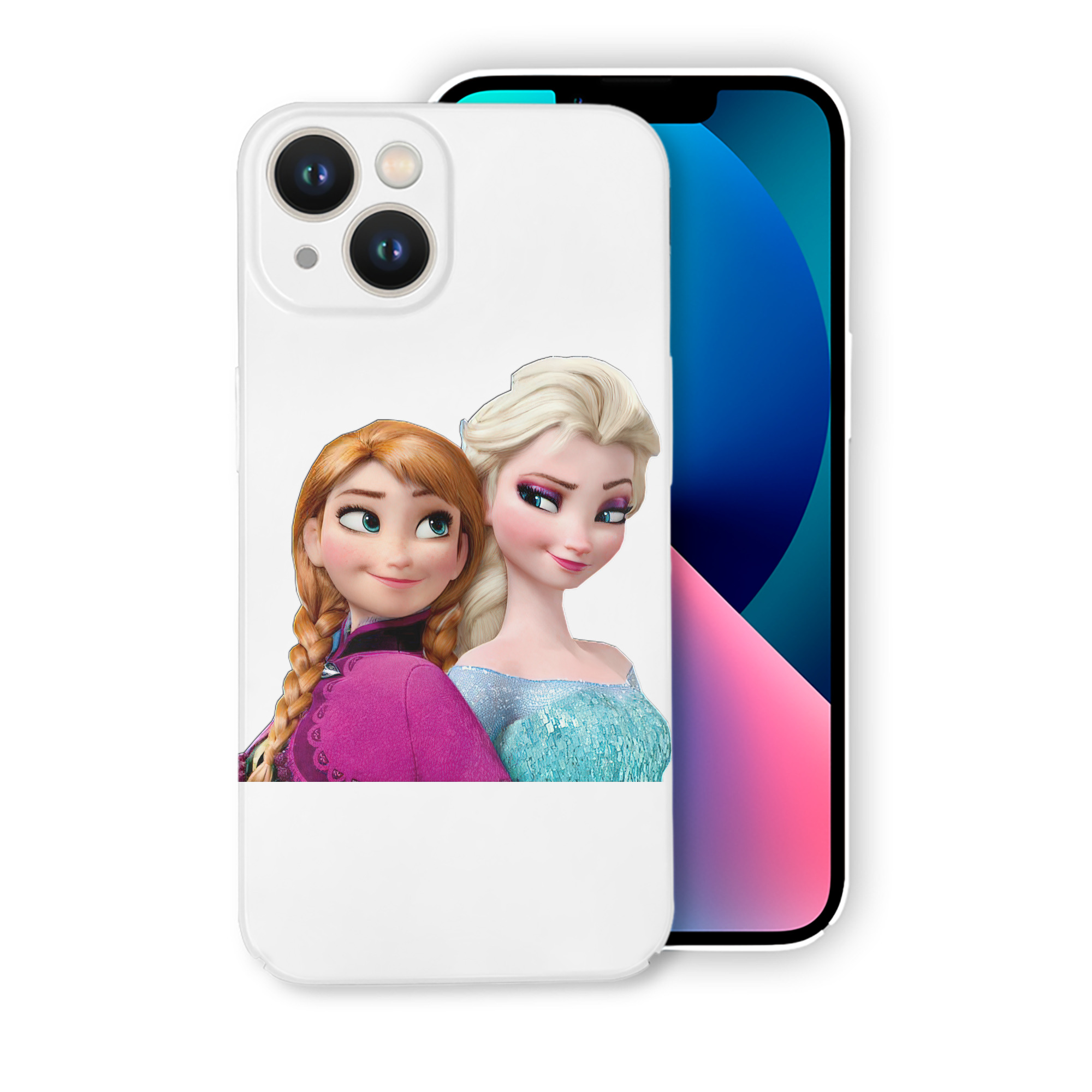 （画像用） アナと雪の女王 アンナ エルサ Frozen Anna Elsa 【iPhone 14シリーズ対応】ハードケース