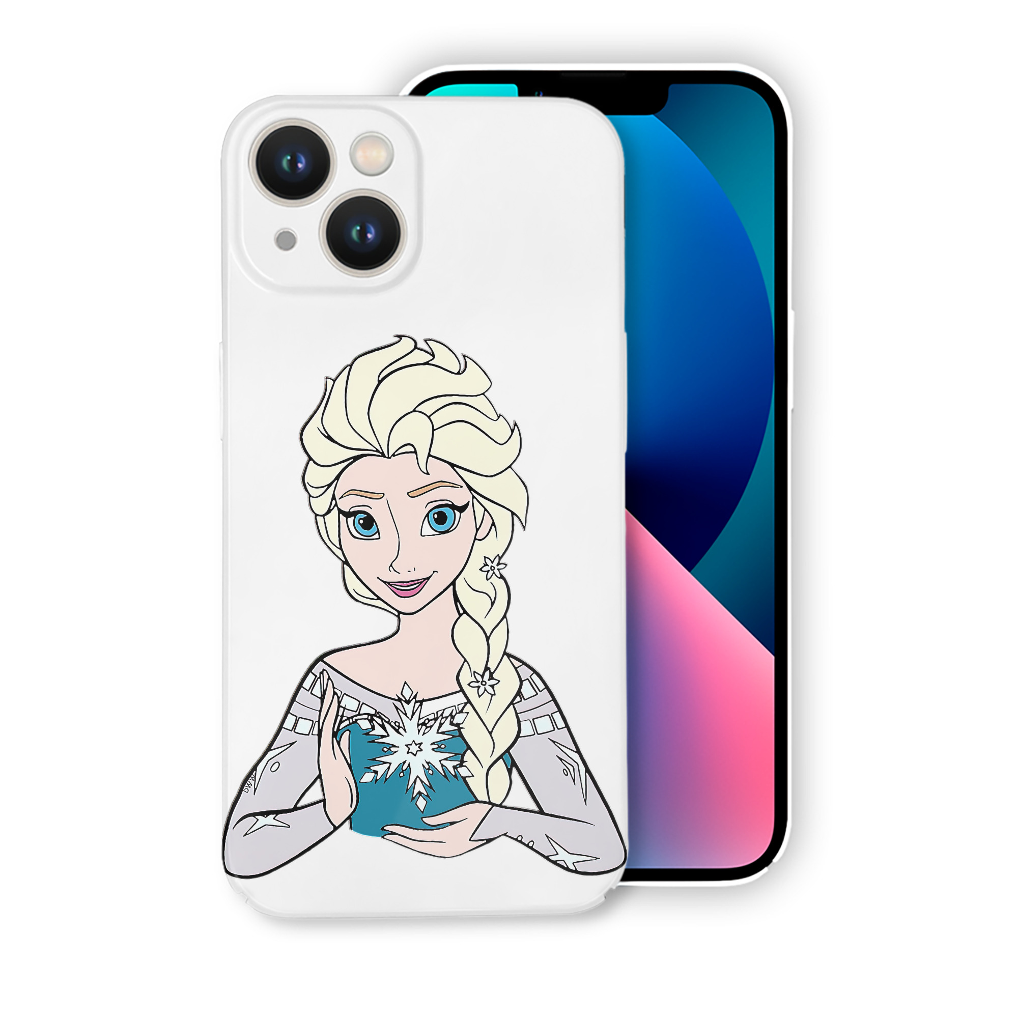 （画像用） アナと雪の女王 アンナ エルサ Frozen Anna Elsa 【iPhone 14シリーズ対応】ハードケース