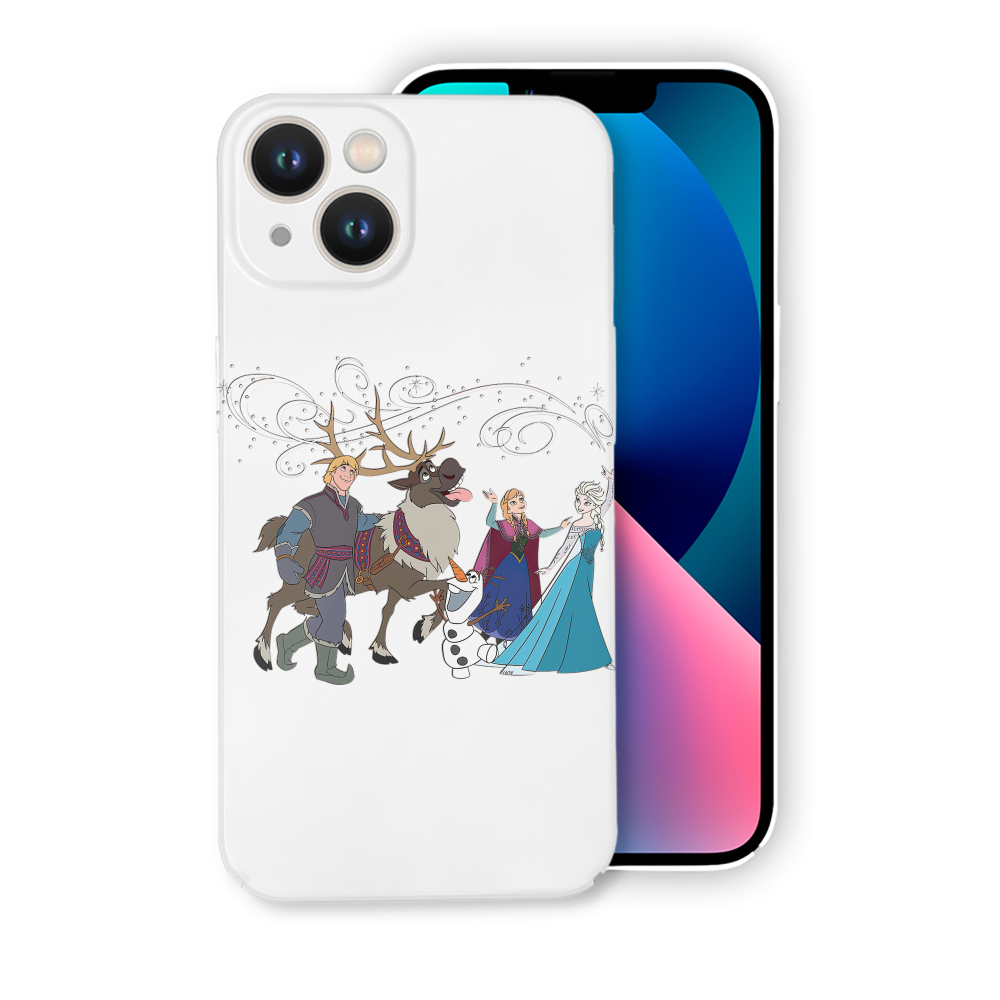 （画像用） アナと雪の女王 アンナ エルサ Frozen Anna Elsa 【iPhone 14シリーズ対応】ハードケース