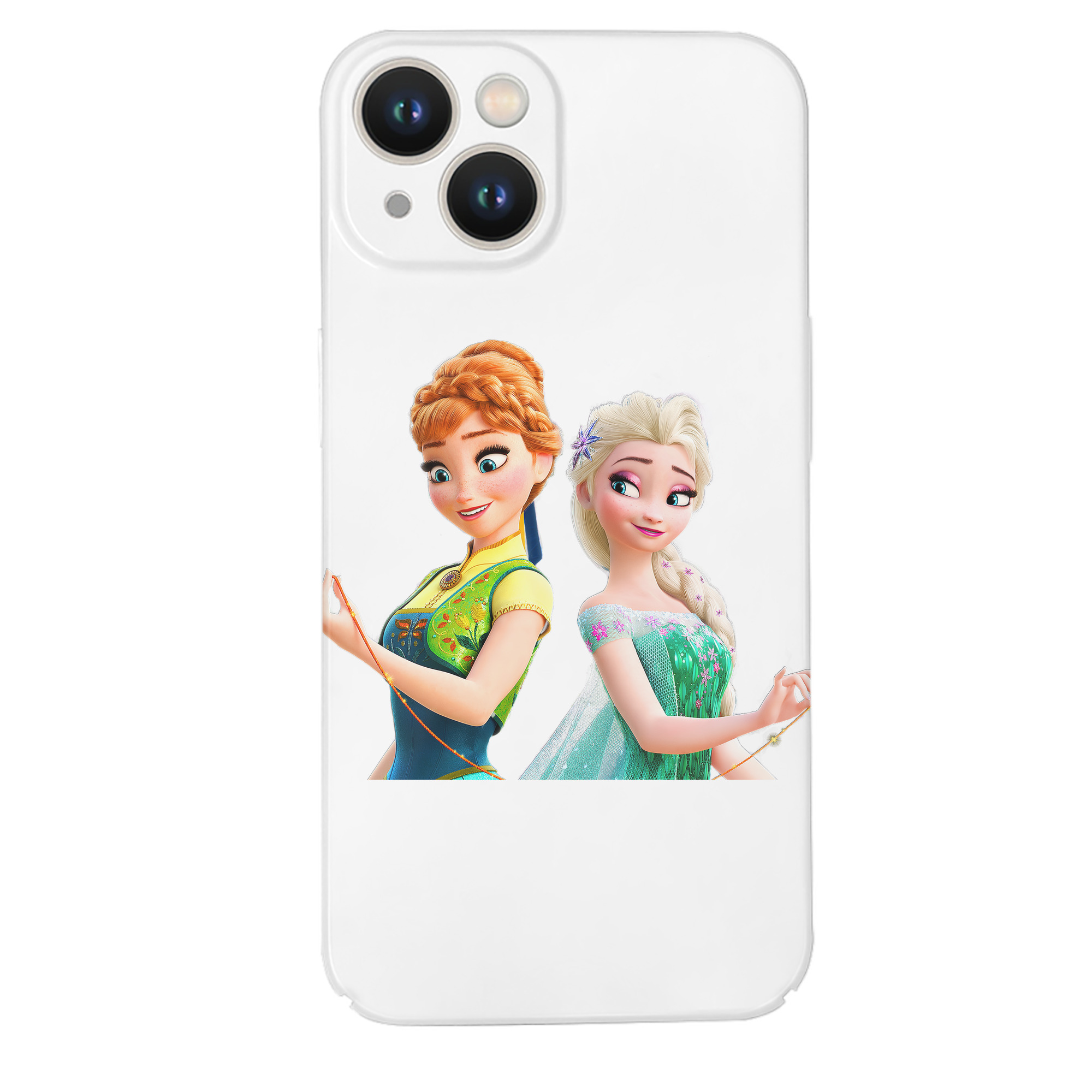 （画像用） アナと雪の女王 アンナ エルサ Frozen Anna Elsa 【iPhone 14シリーズ対応】ハードケース