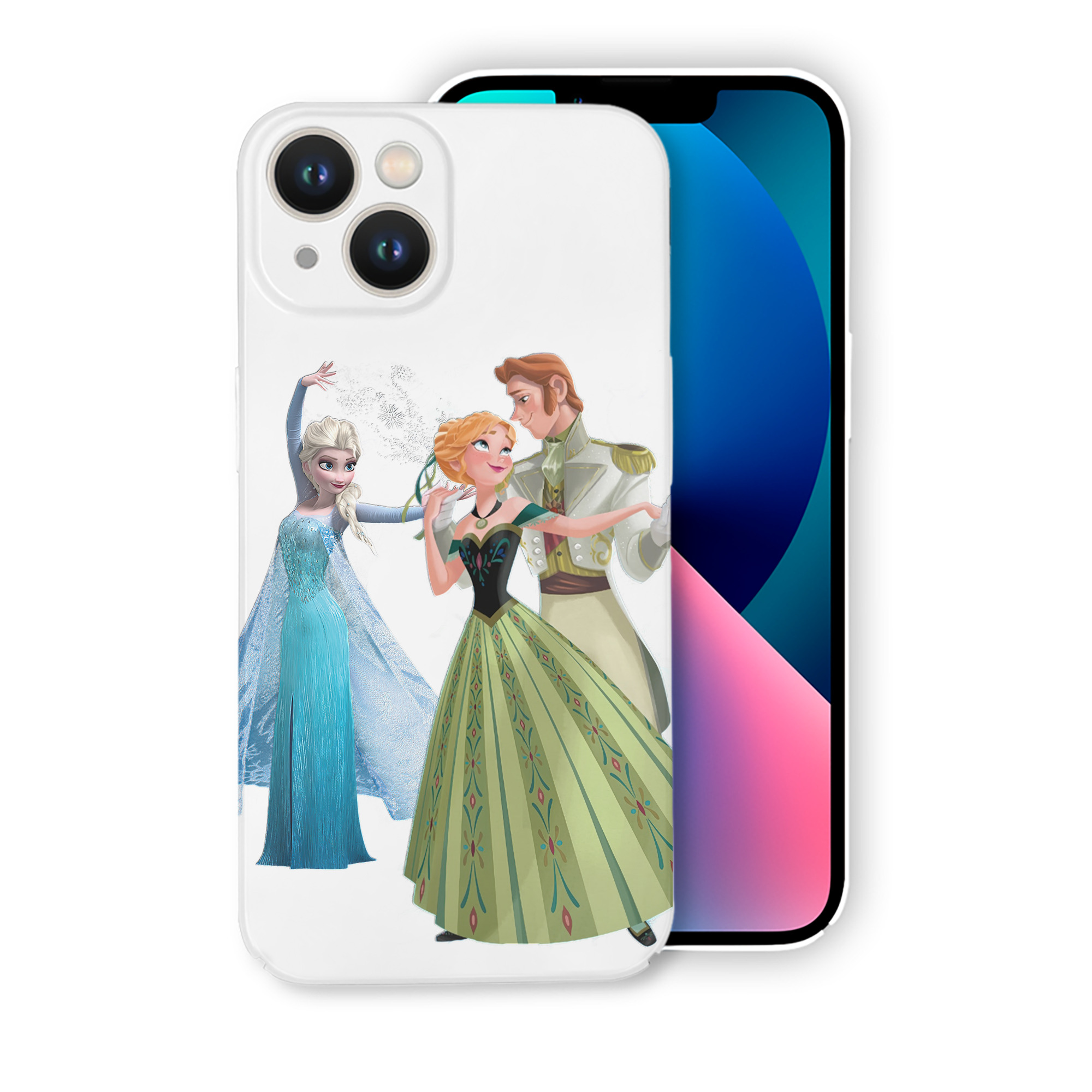 （画像用） アナと雪の女王 アンナ エルサ Frozen Anna Elsa 【iPhone 14シリーズ対応】ハードケース