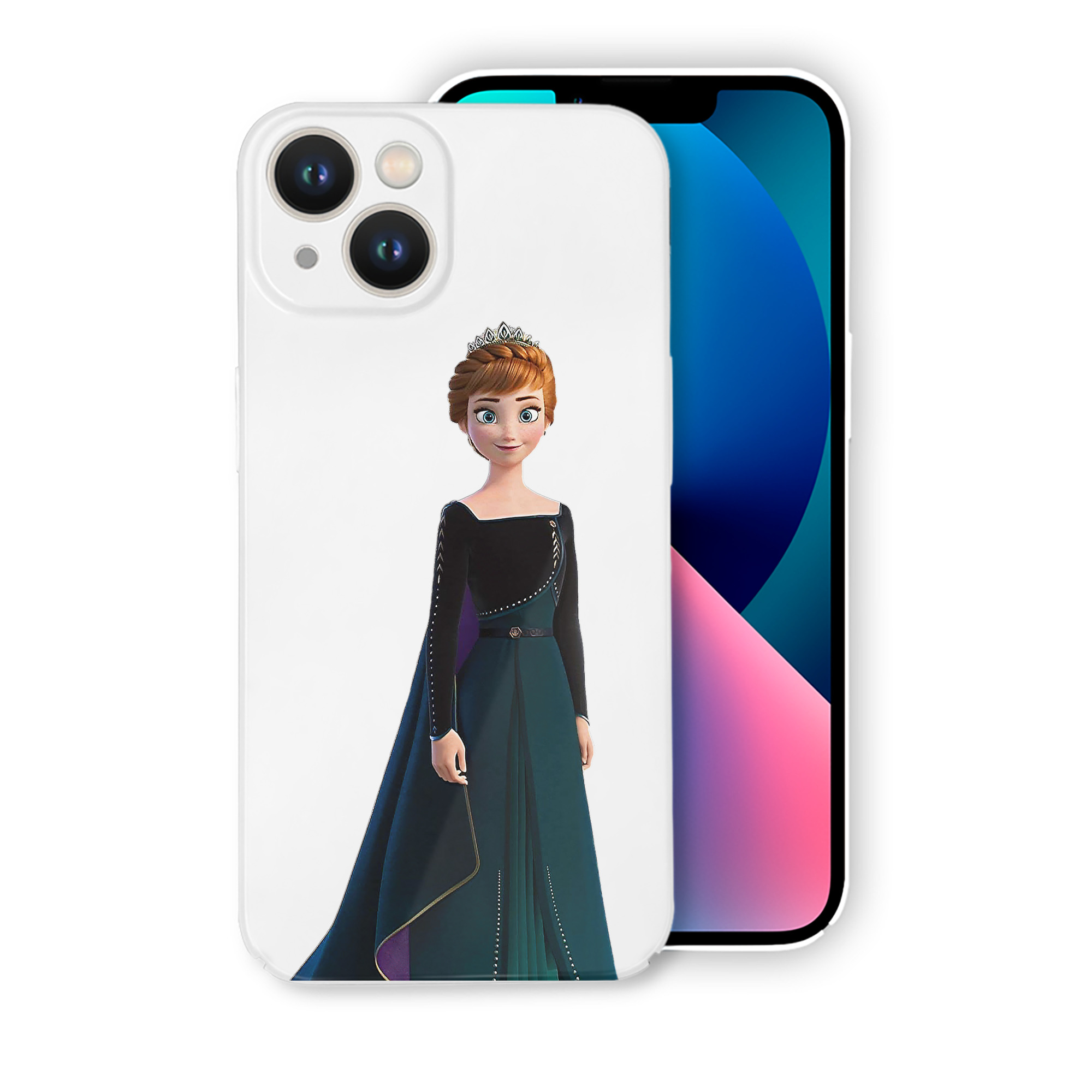 （画像用） アナと雪の女王 アンナ エルサ Frozen Anna Elsa 【iPhone 14シリーズ対応】ハードケース