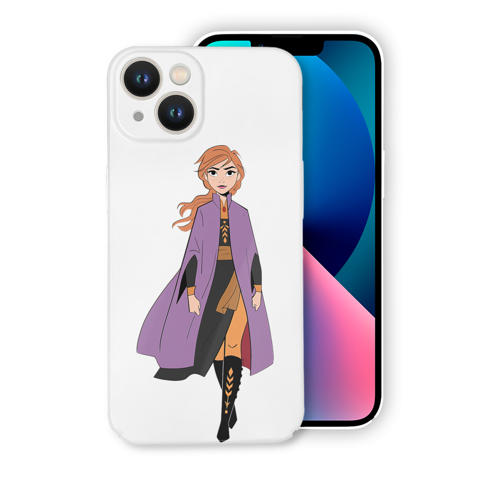（画像用） アナと雪の女王 アンナ エルサ Frozen Anna Elsa 【iPhone 14シリーズ対応】ハードケース
