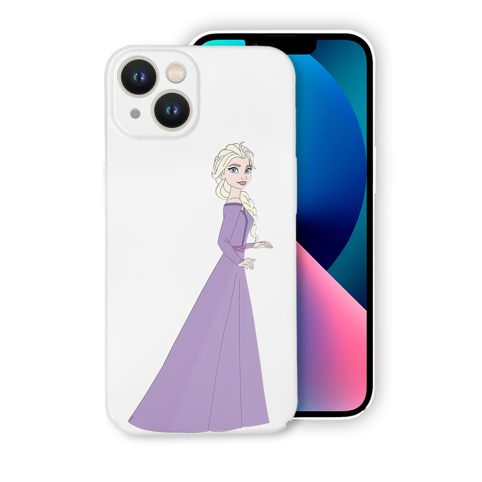 （画像用） アナと雪の女王 アンナ エルサ Frozen Anna Elsa 【iPhone 14シリーズ対応】ハードケース