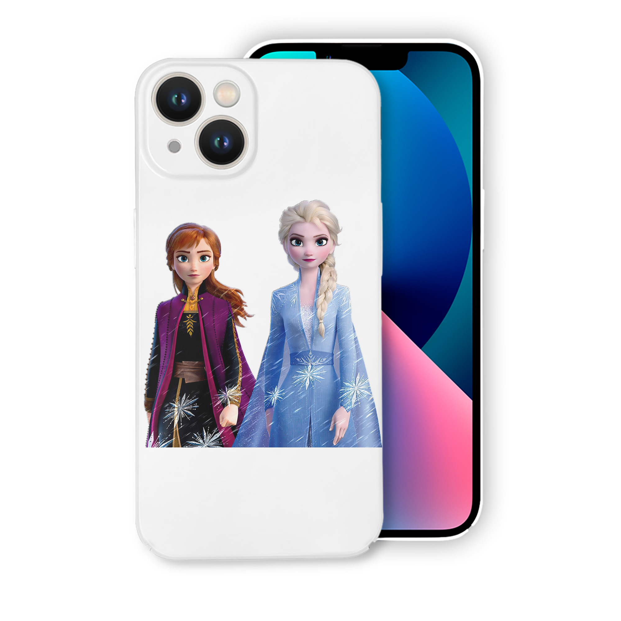 （画像用） アナと雪の女王 アンナ エルサ Frozen Anna Elsa 【iPhone 14シリーズ対応】ハードケース