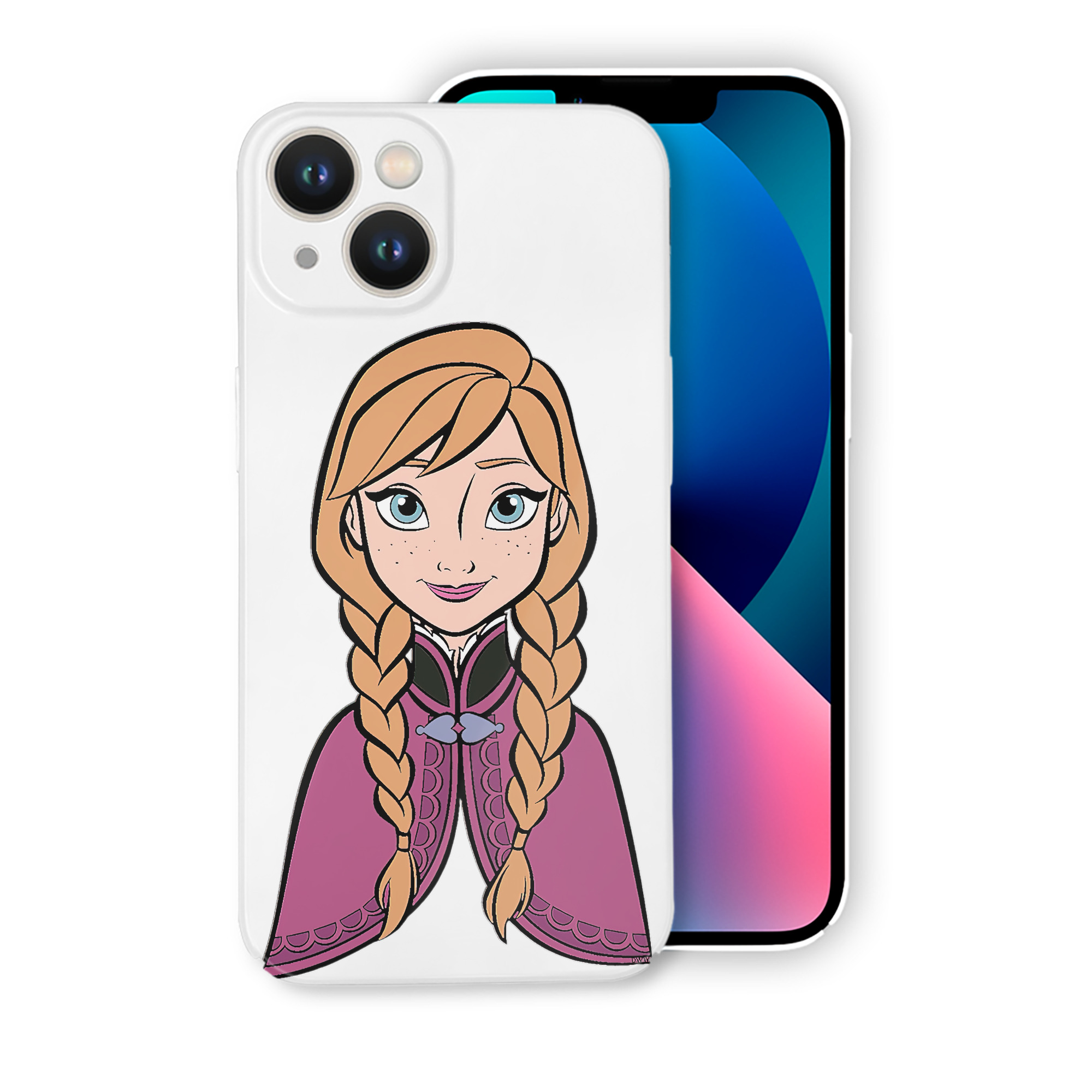 （画像用） アナと雪の女王 アンナ エルサ Frozen Anna Elsa 【iPhone 14シリーズ対応】ハードケース