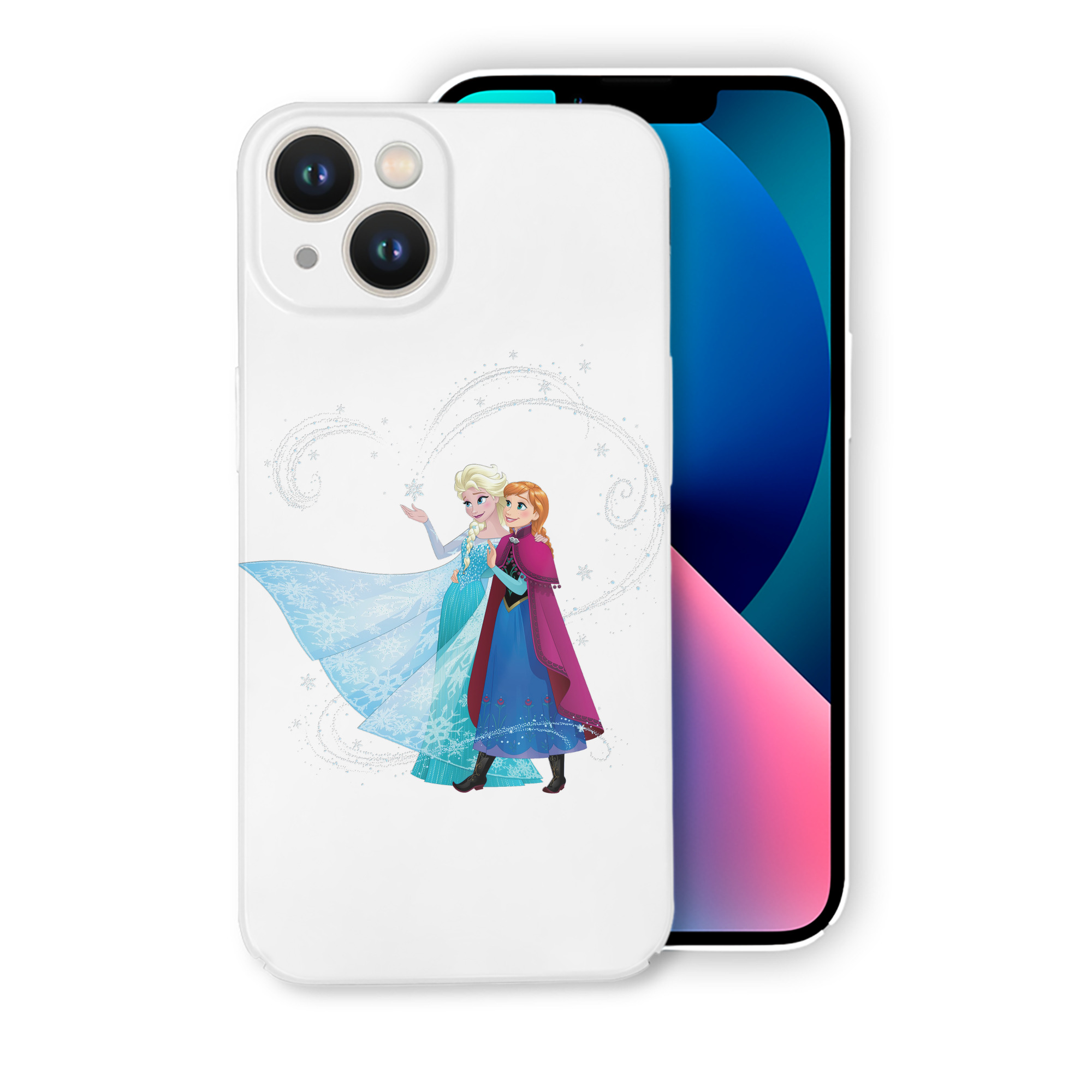 （画像用） アナと雪の女王 アンナ エルサ Frozen Anna Elsa 【iPhone 14シリーズ対応】ハードケース