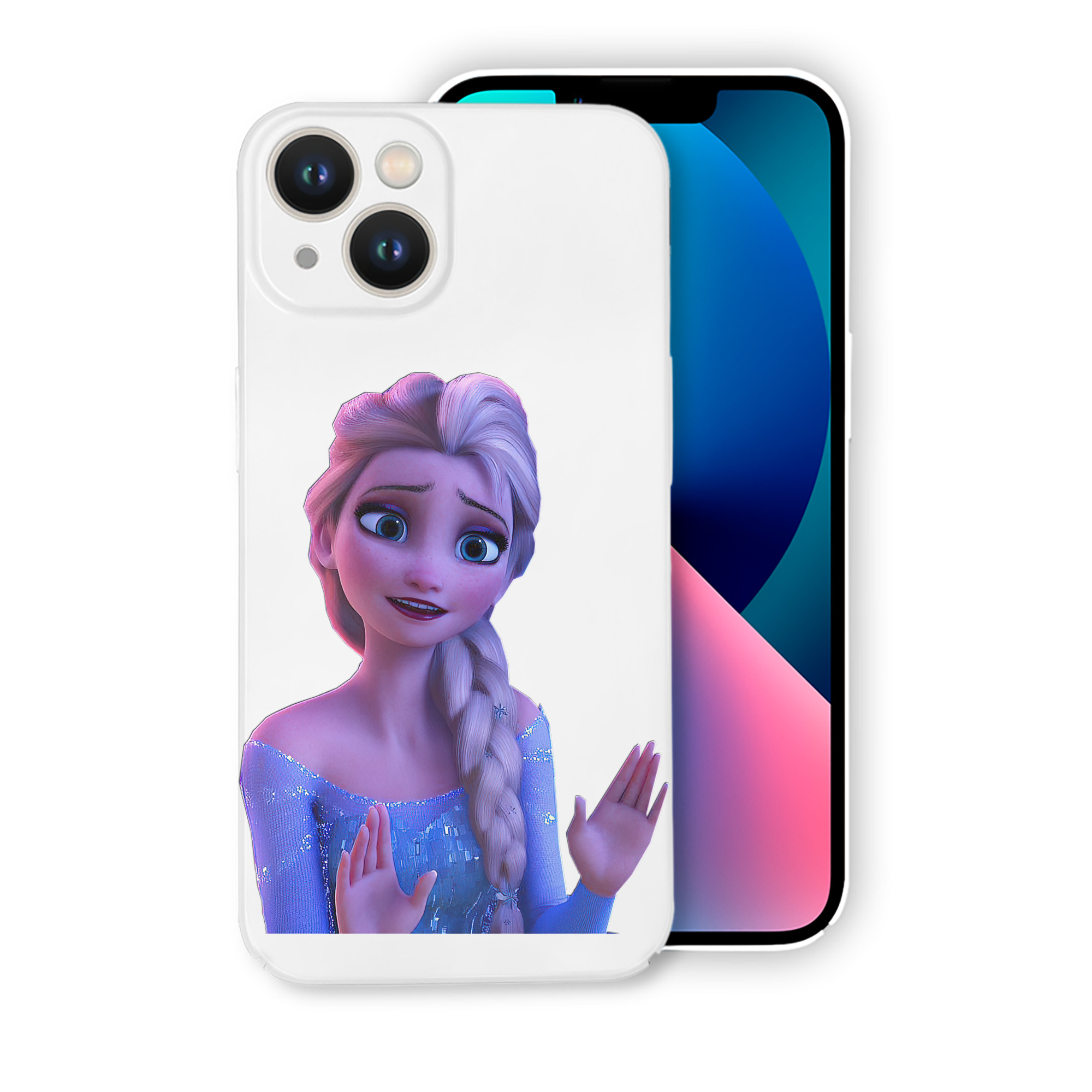 （画像用） アナと雪の女王 アンナ エルサ Frozen Anna Elsa 【iPhone 14シリーズ対応】ハードケース