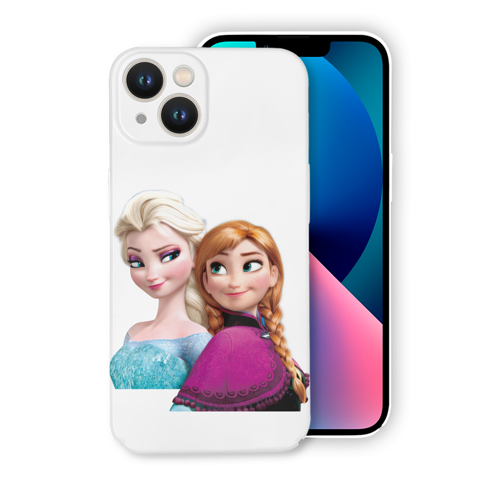 （画像用） アナと雪の女王 アンナ エルサ Frozen Anna Elsa 【iPhone 14シリーズ対応】ハードケース