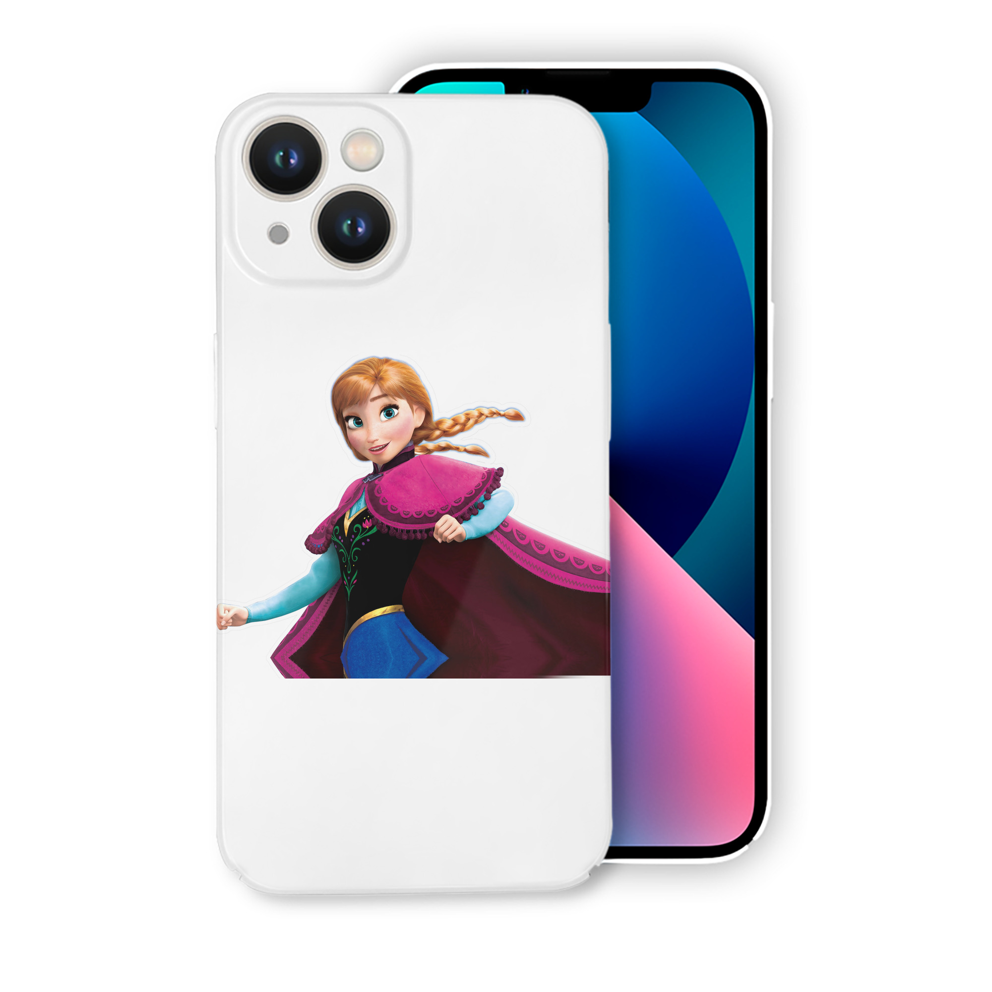 （画像用） アナと雪の女王 アンナ エルサ Frozen Anna Elsa 【iPhone 14シリーズ対応】ハードケース