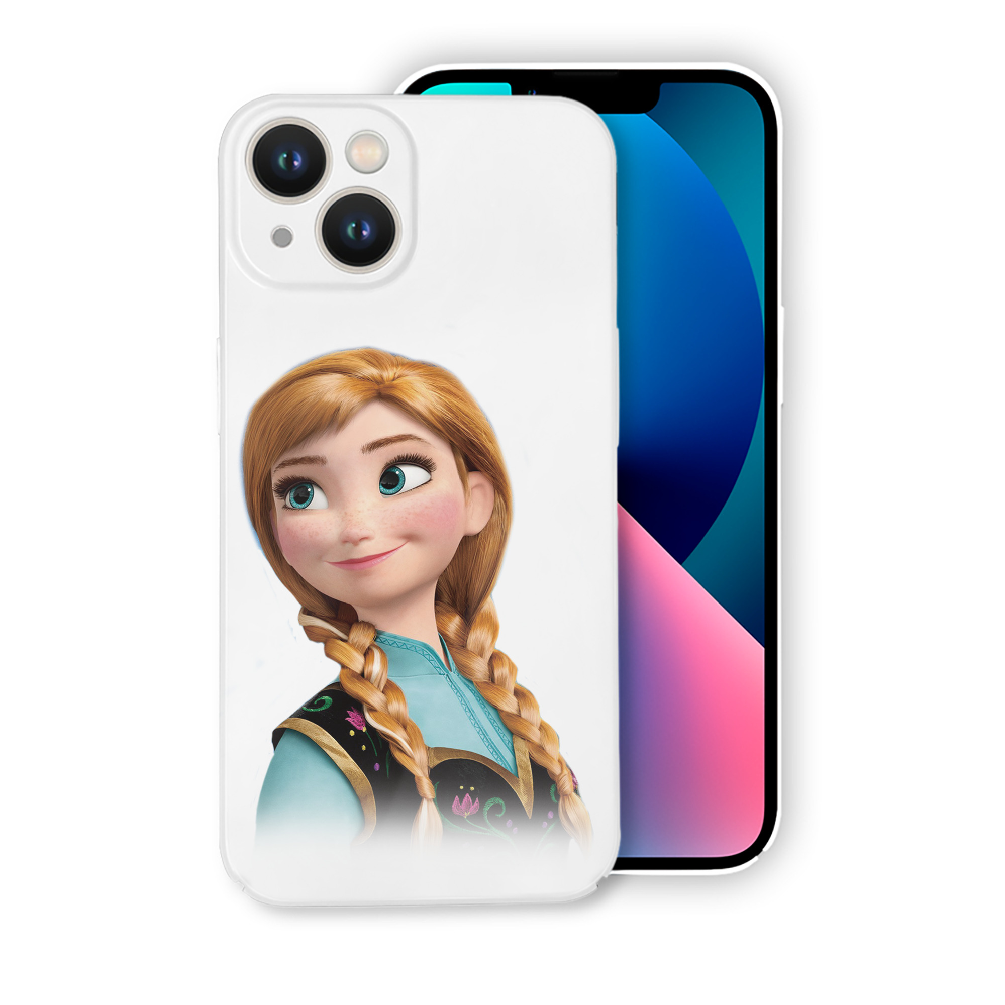 （画像用） アナと雪の女王 アンナ エルサ Frozen Anna Elsa 【iPhone 14シリーズ対応】ハードケース