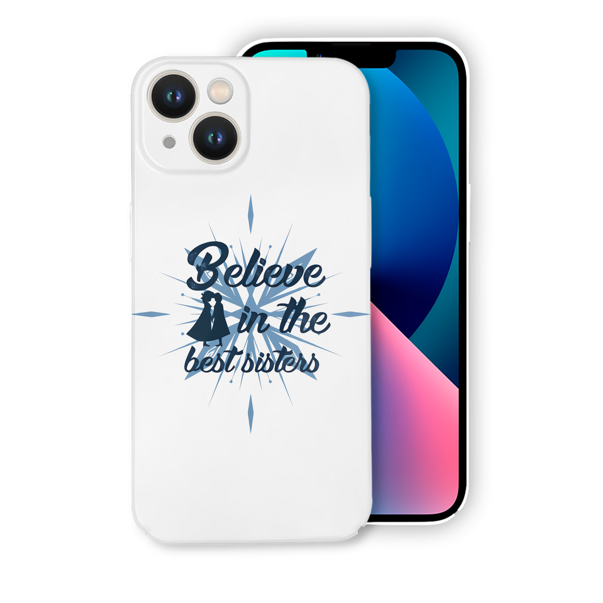 （画像用） アナと雪の女王 アンナ エルサ Frozen Anna Elsa 【iPhone 14シリーズ対応】ハードケース