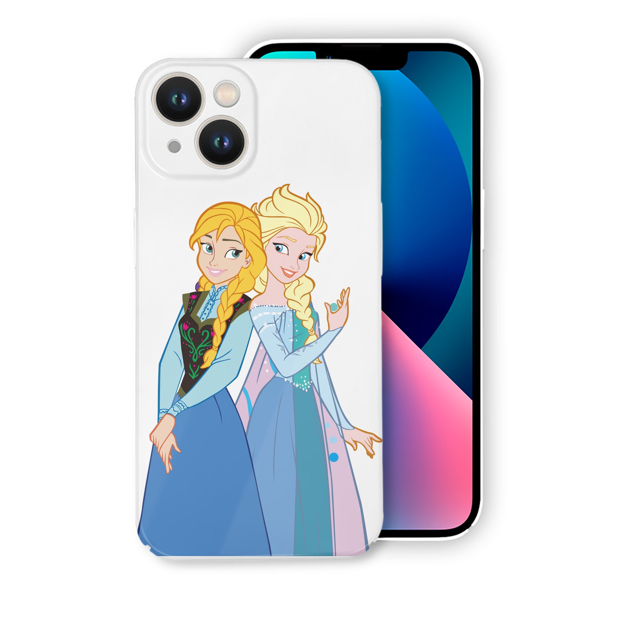 （画像用） アナと雪の女王 アンナ エルサ Frozen Anna Elsa 【iPhone 14シリーズ対応】ハードケース