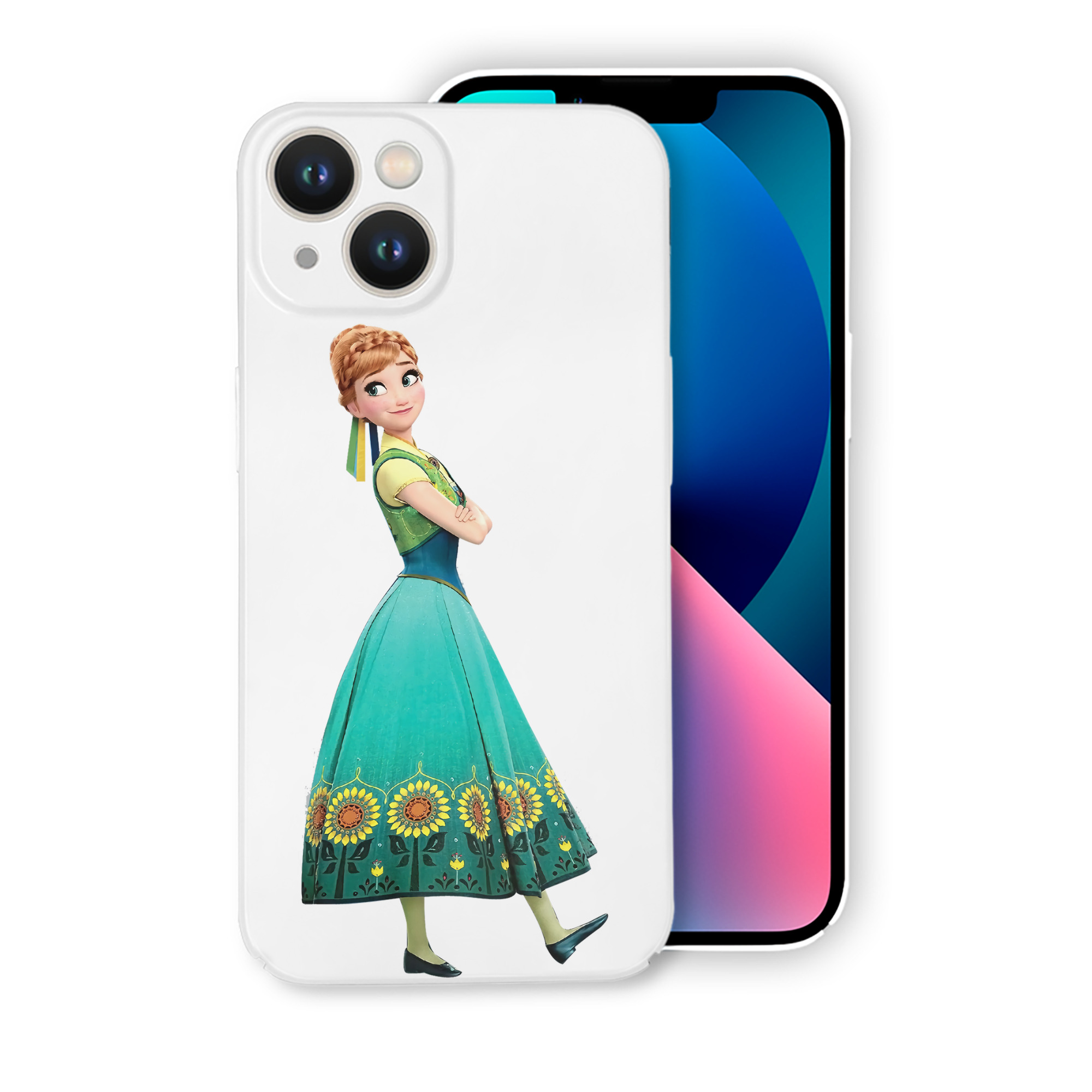 （画像用） アナと雪の女王 アンナ エルサ Frozen Anna Elsa 【iPhone 14シリーズ対応】ハードケース