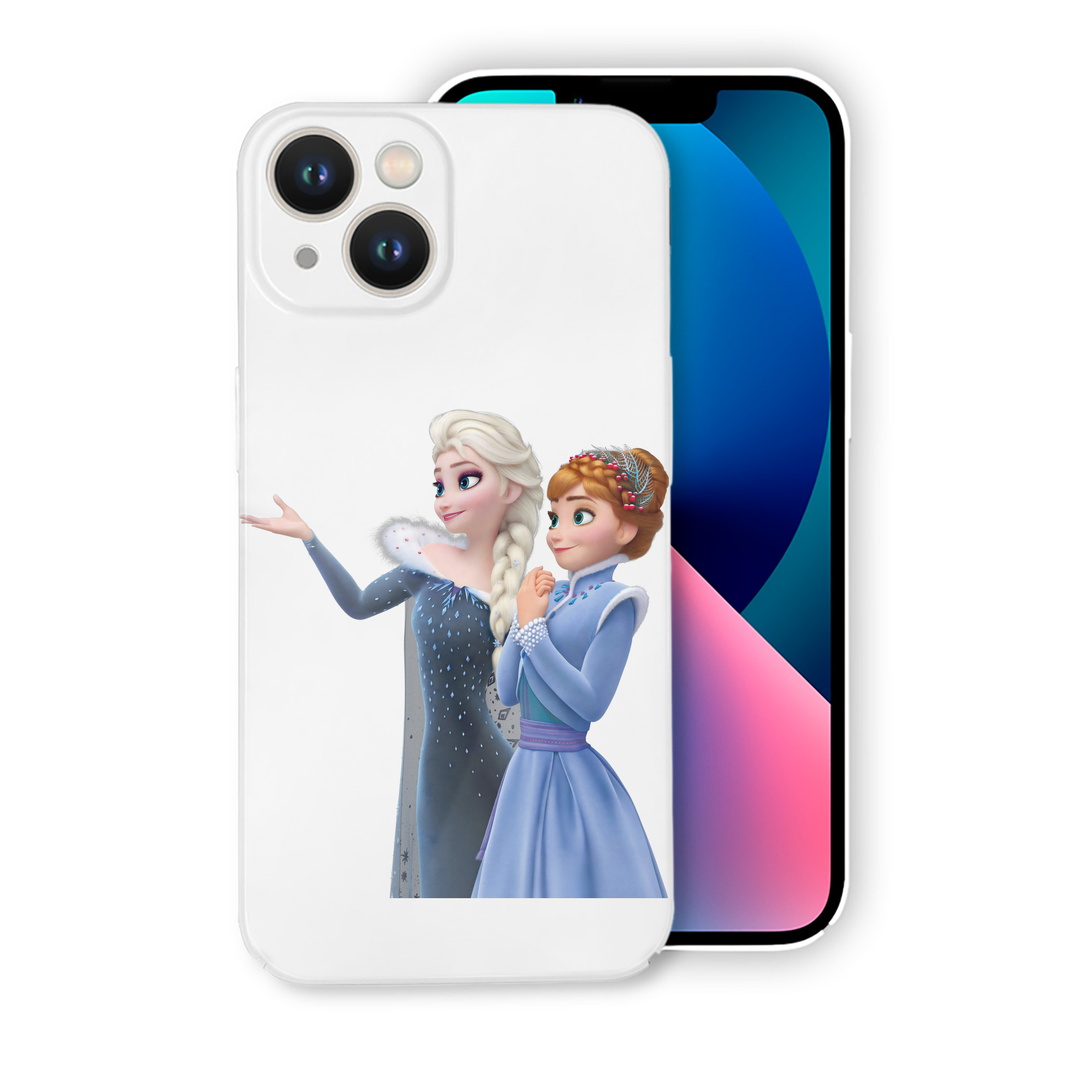 （画像用） アナと雪の女王 アンナ エルサ Frozen Anna Elsa 【iPhone 14シリーズ対応】ハードケース