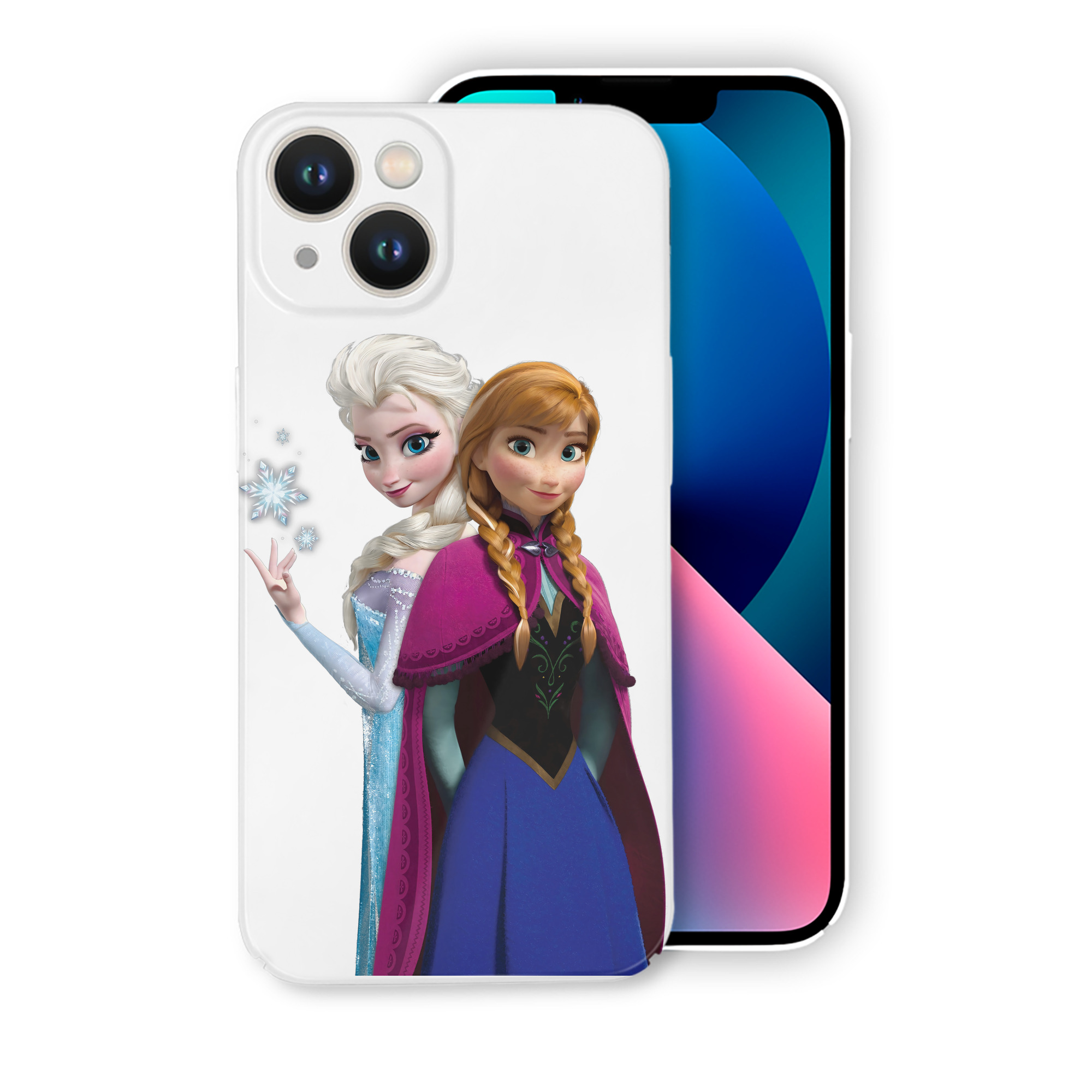 （画像用） アナと雪の女王 アンナ エルサ Frozen Anna Elsa 【iPhone 14シリーズ対応】ハードケース
